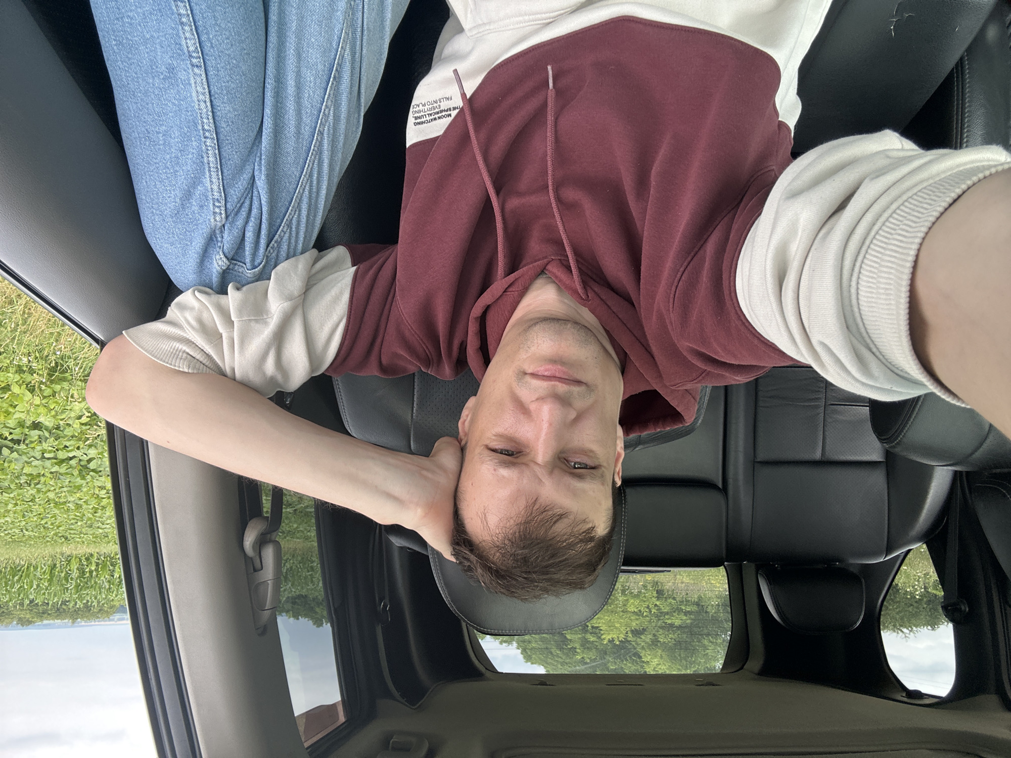 Killing time in a car off a rural Ukrainian road