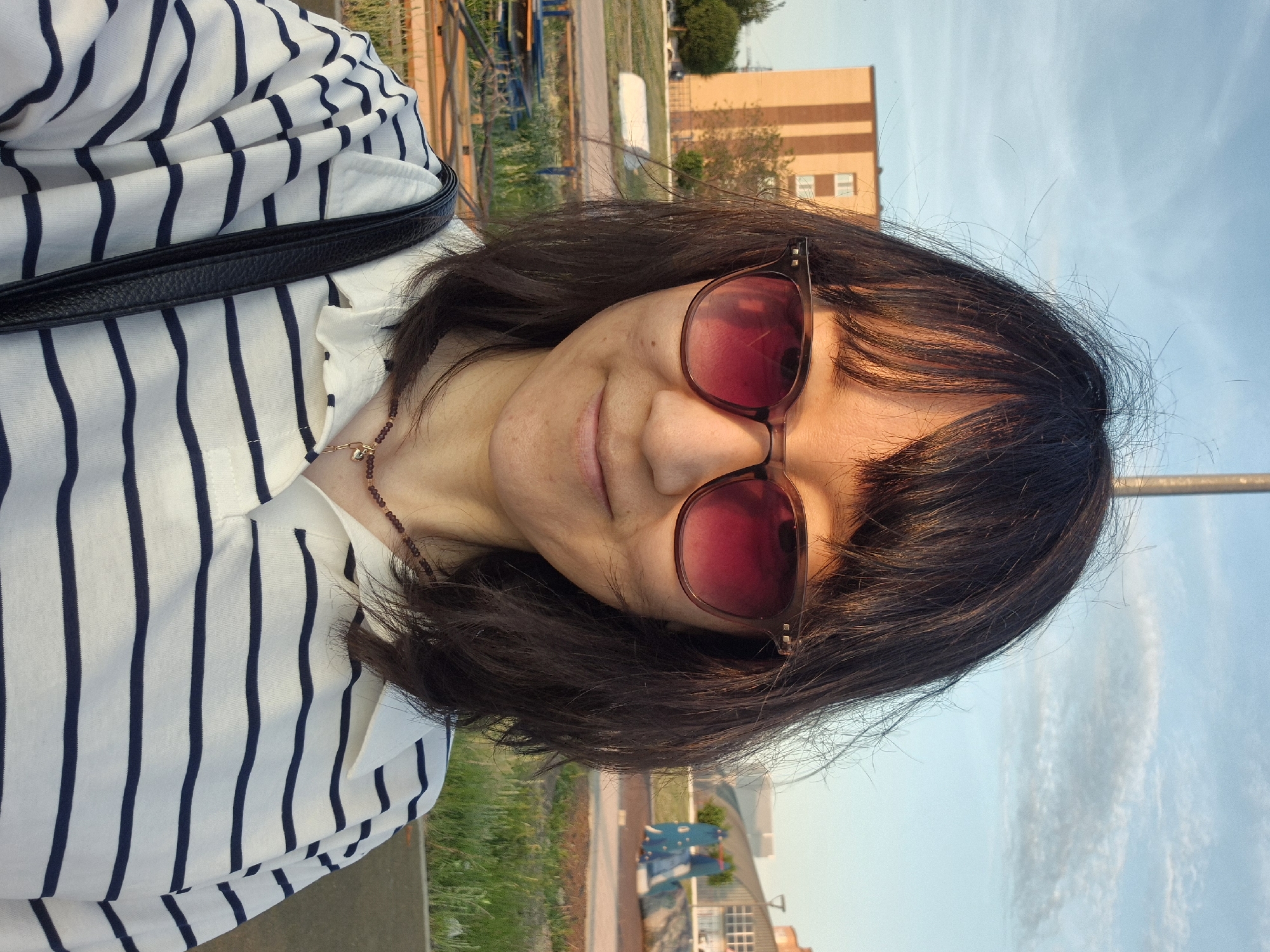 Afternoon park activities captured during sunset in Kokshetau, Kazakhstan