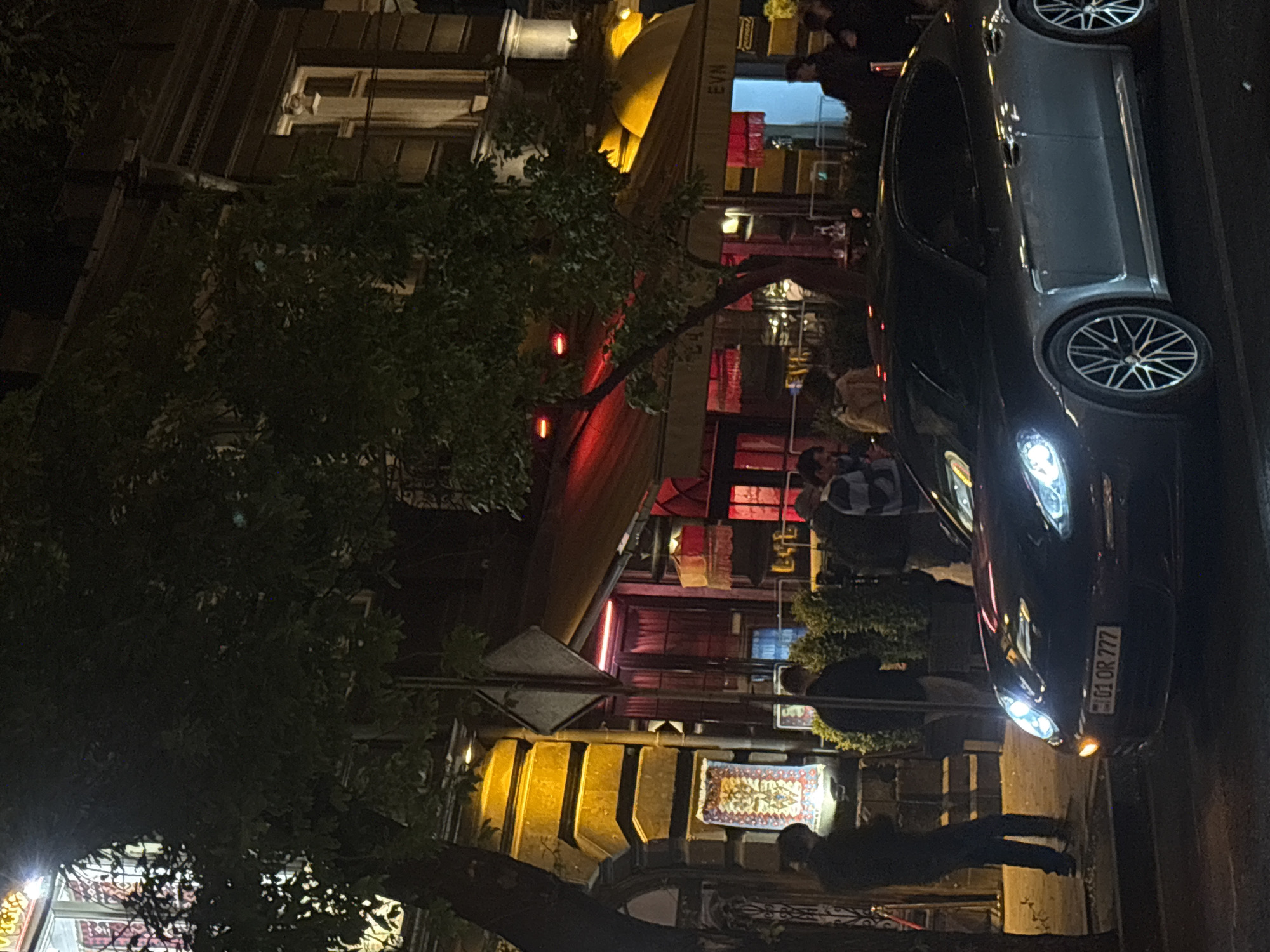 Evening scenes captured in Yerevan show street life, interior spaces