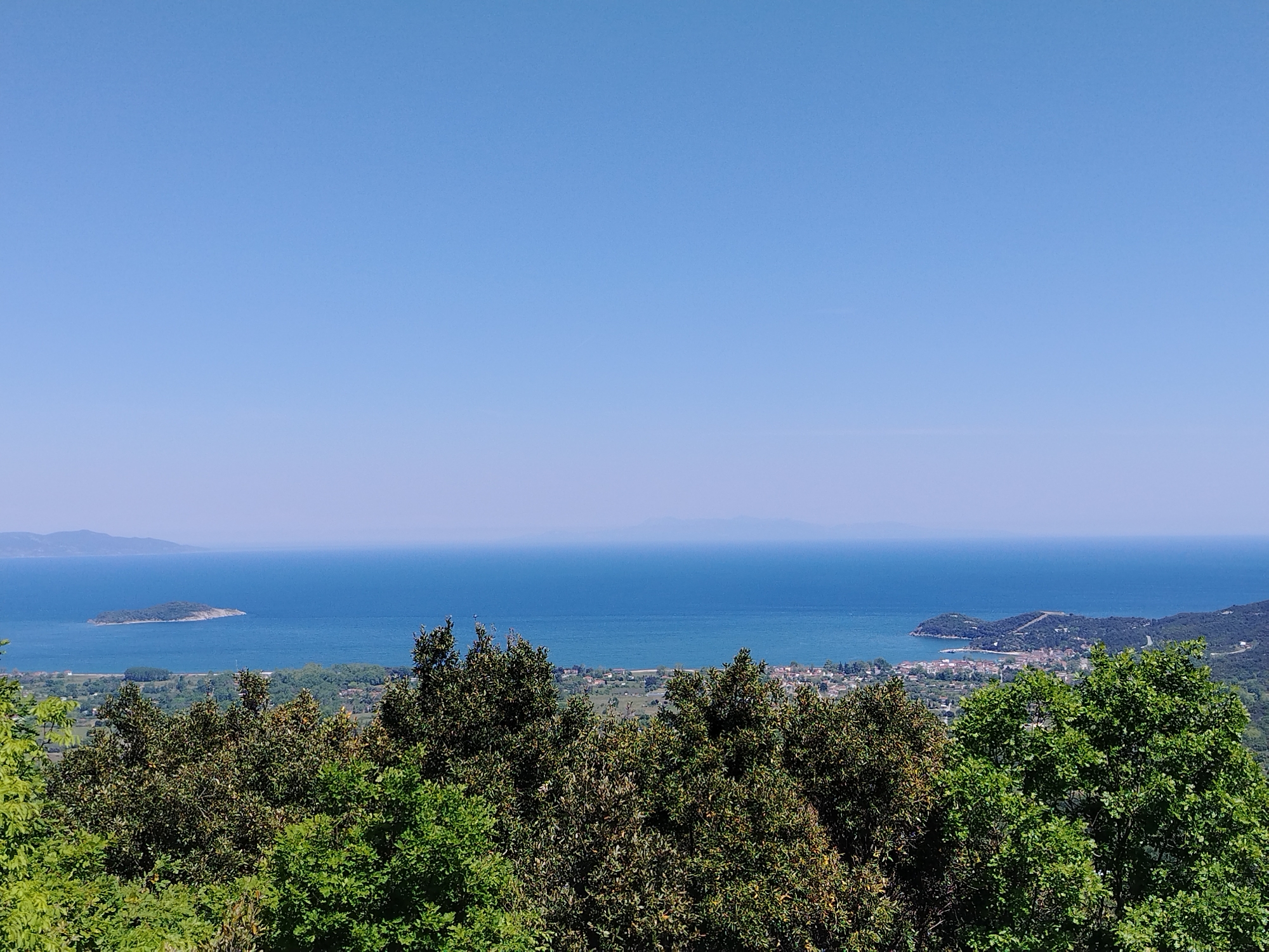 Coastal Greece pavilion and seascape documented by witness