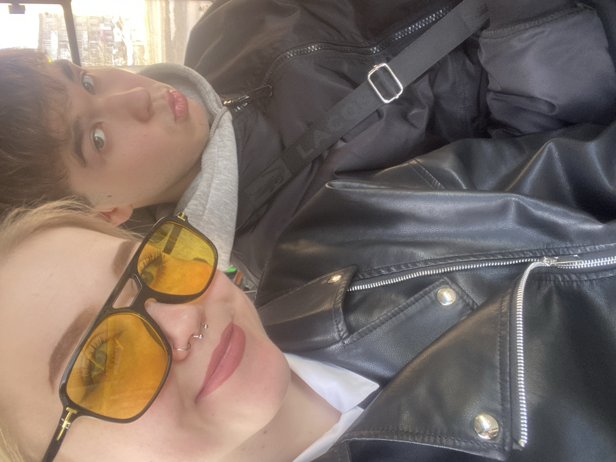 Bus passengers document routine transit journey in Izhevsk