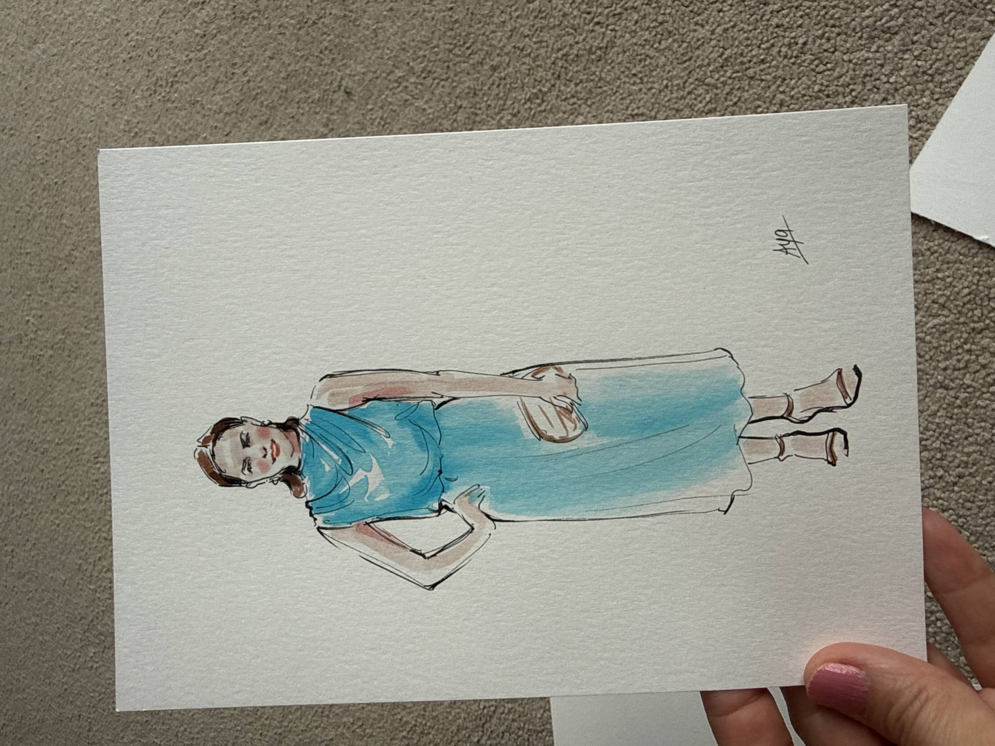 Fashion illustration collection documented in Plymouth over 10 minutes