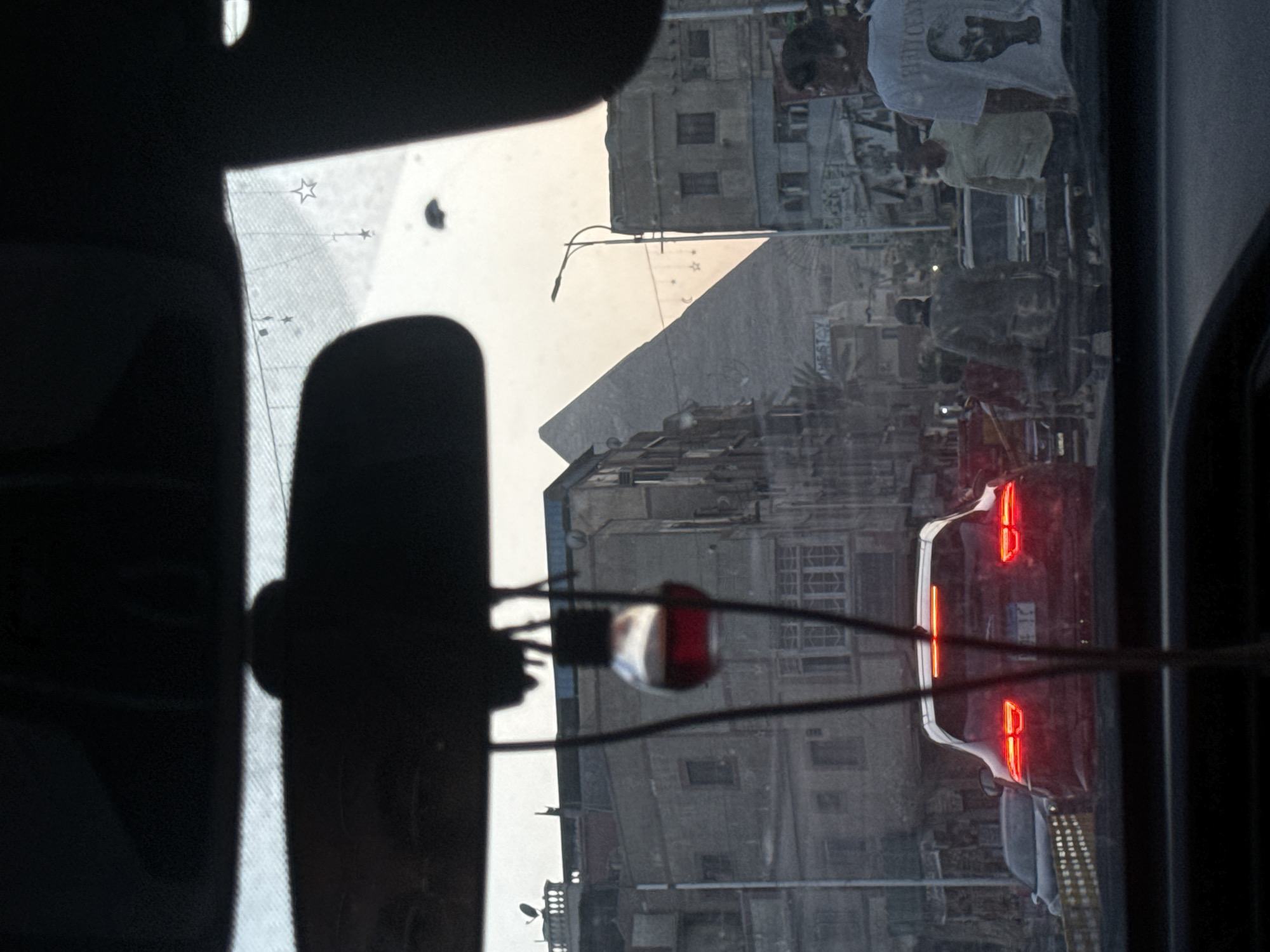 Street view captured from vehicle in Giza, Egypt