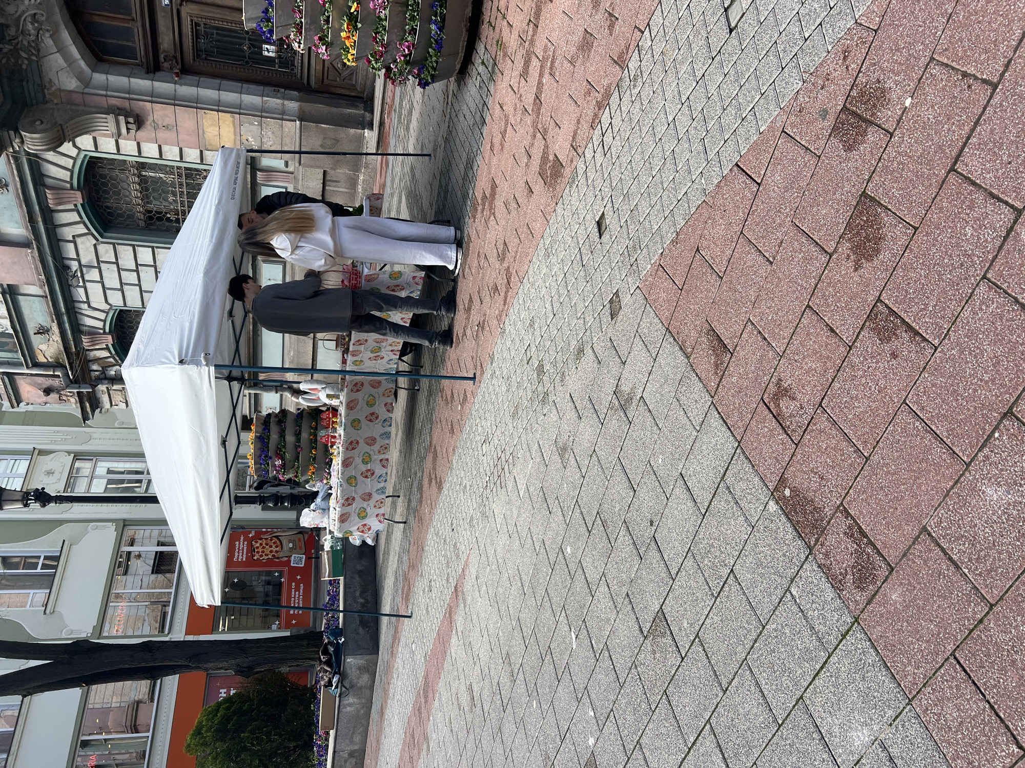 Morning street scenes documented across commercial district in Plovdiv