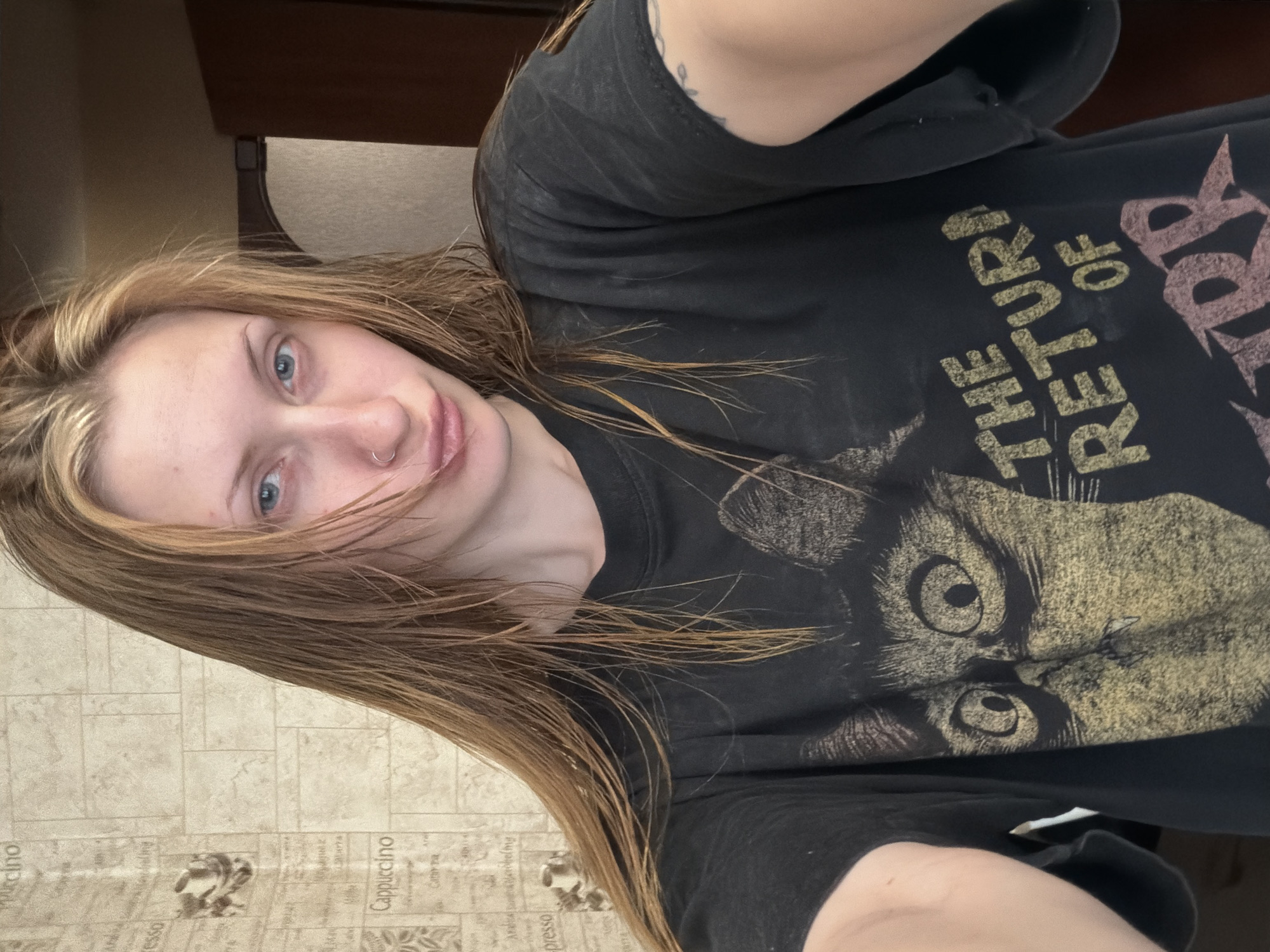 Casual selfie session at home in Saint Petersburg