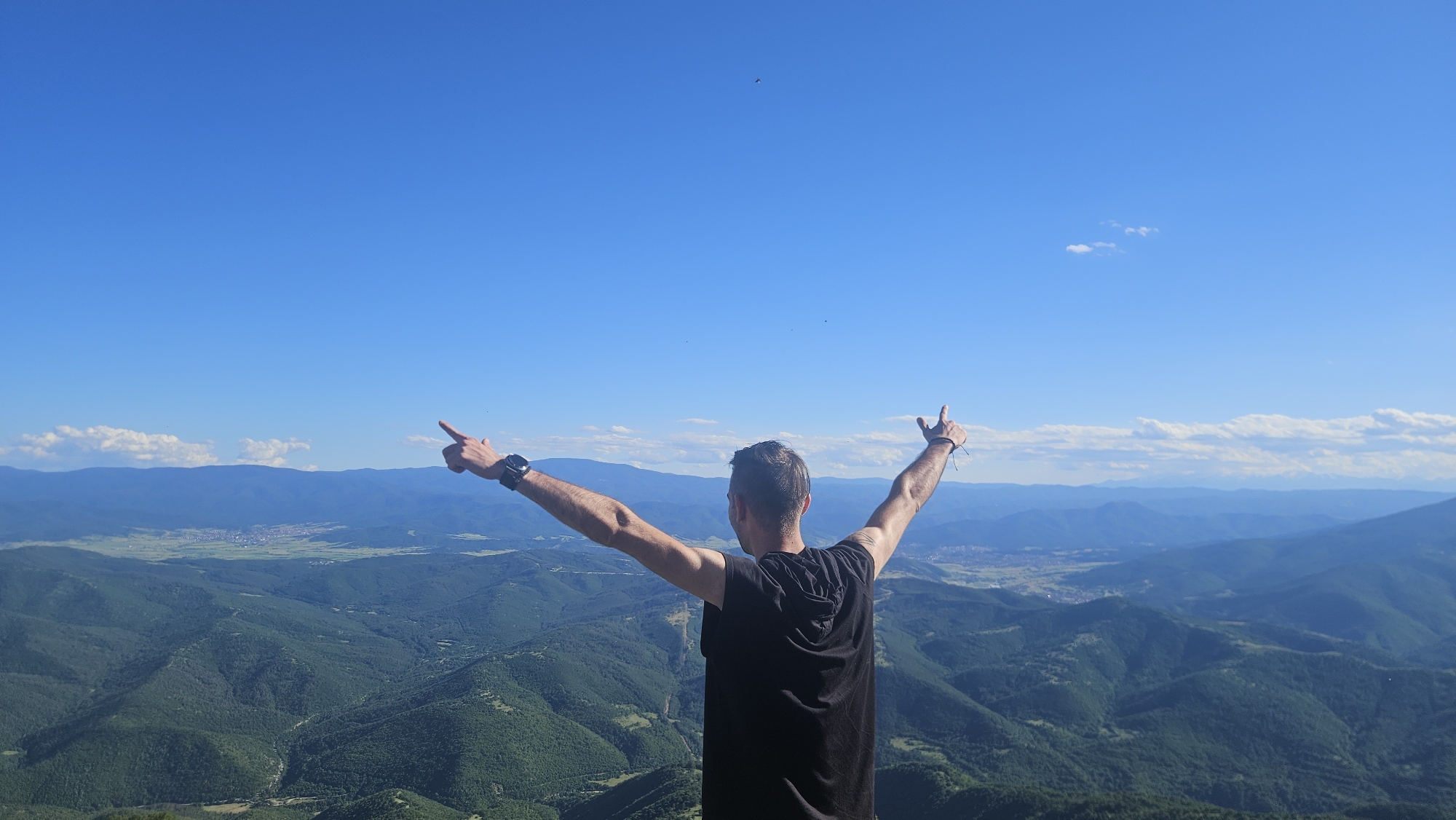 Mountain hike with panoramic views near Simeonovets, Bulgaria