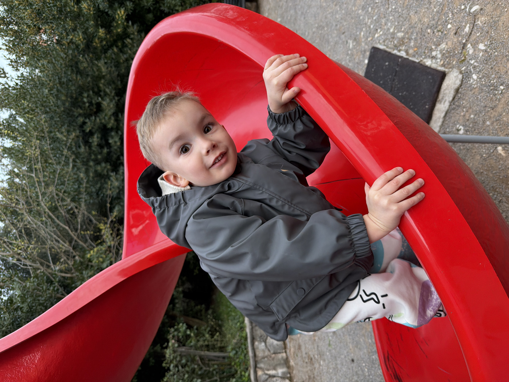 Families enjoy playground time in Rijeka Croatia