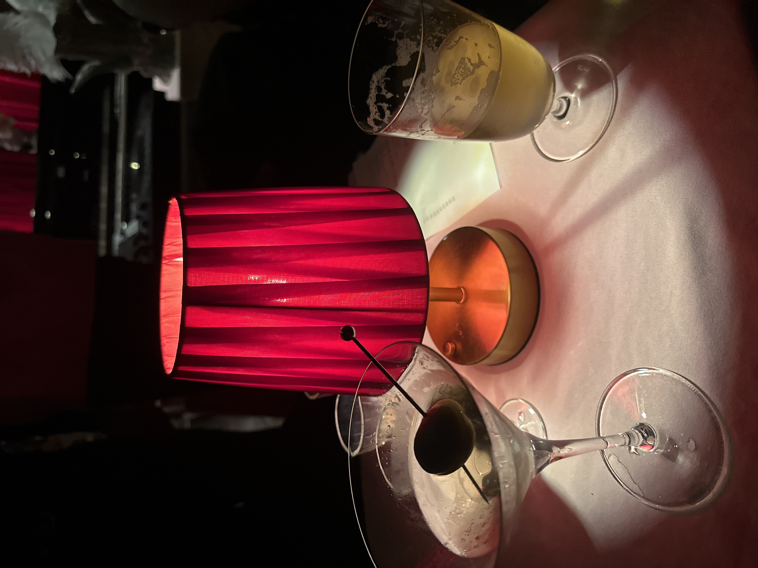 Late-night London scene captured: cocktails and bathroom selfie