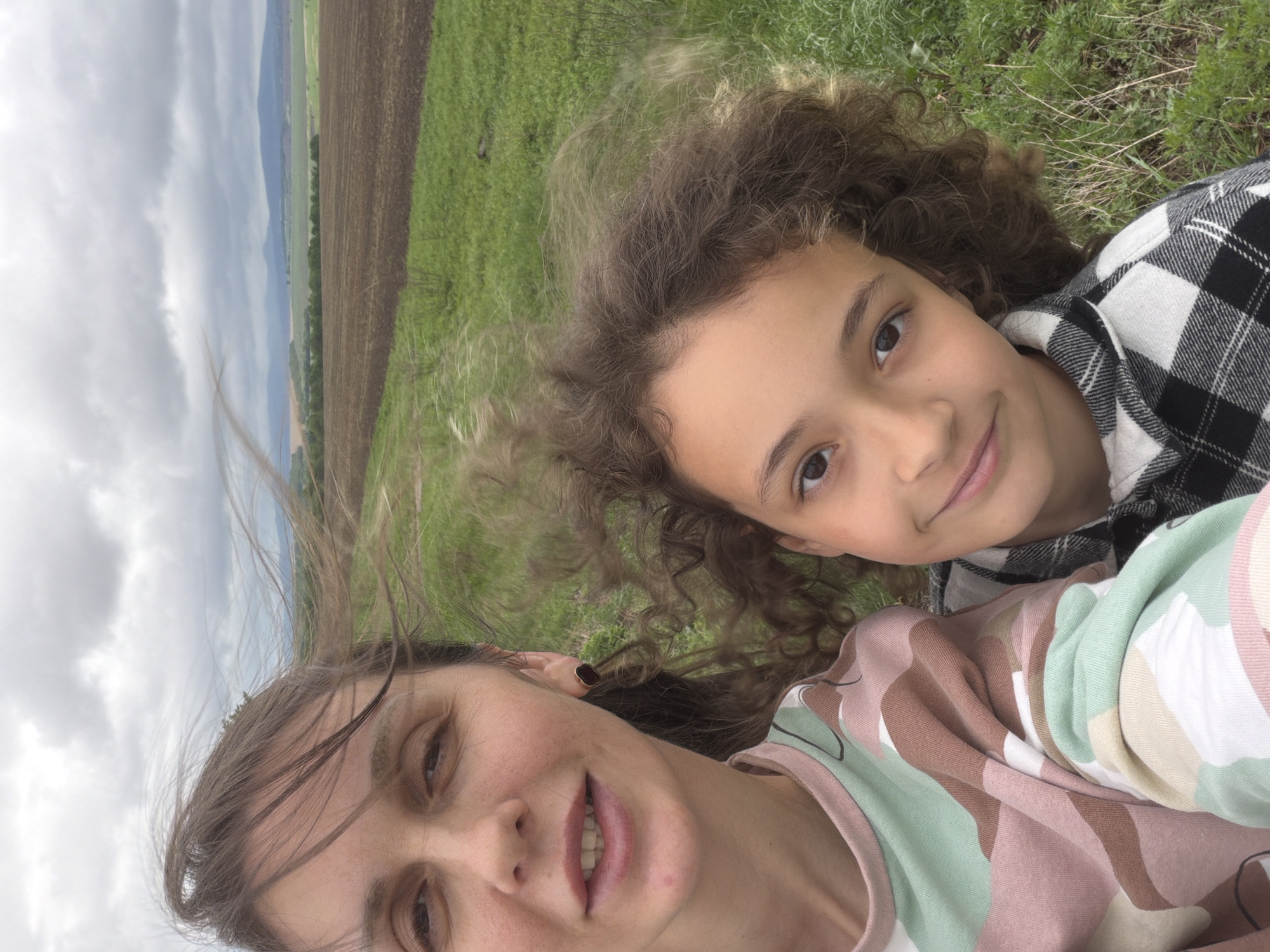 Woman and child spotted resting in field near Novoshakhtinsky