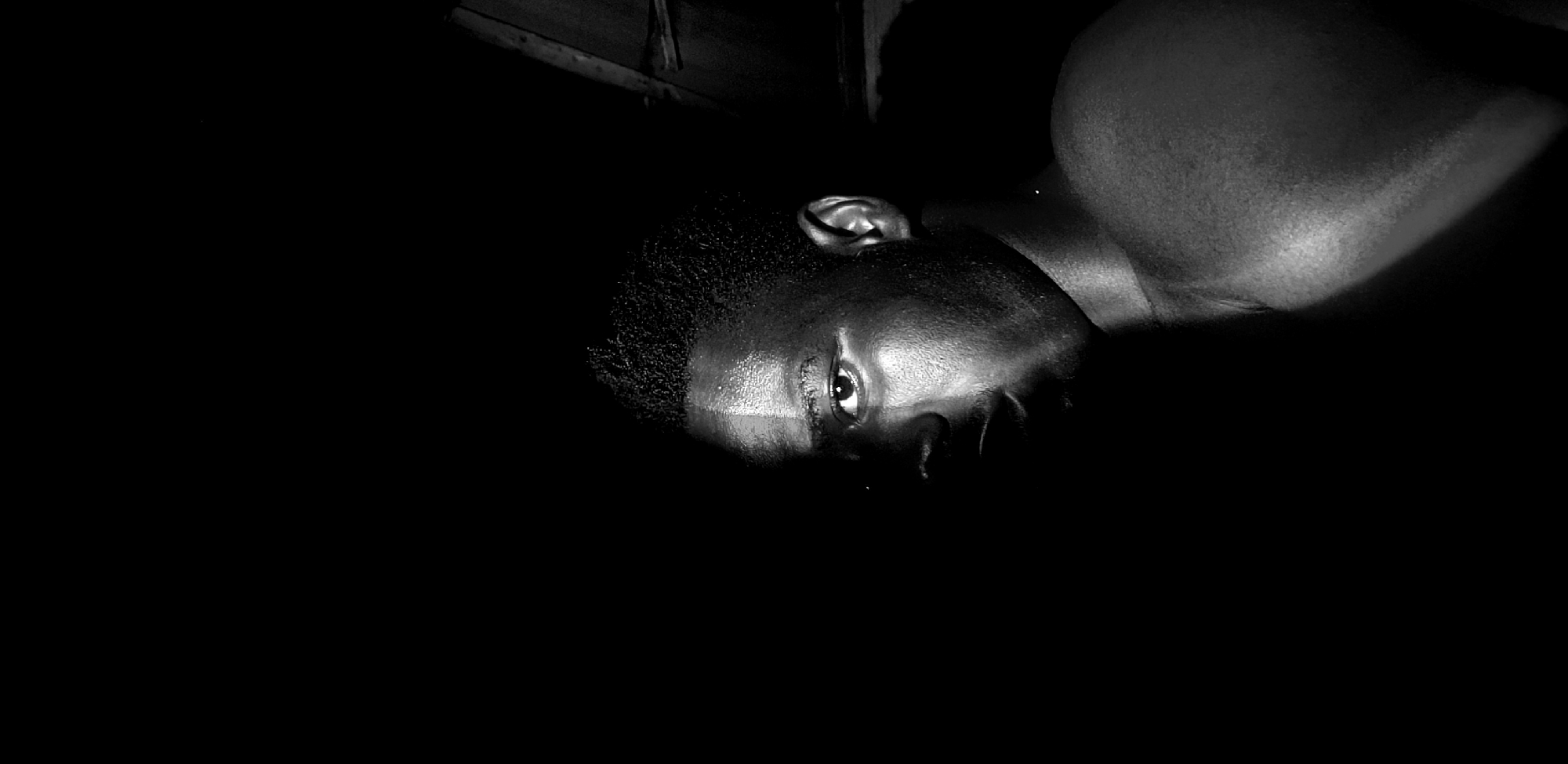 High-contrast black and white portrait session in Narayi, Nigeria