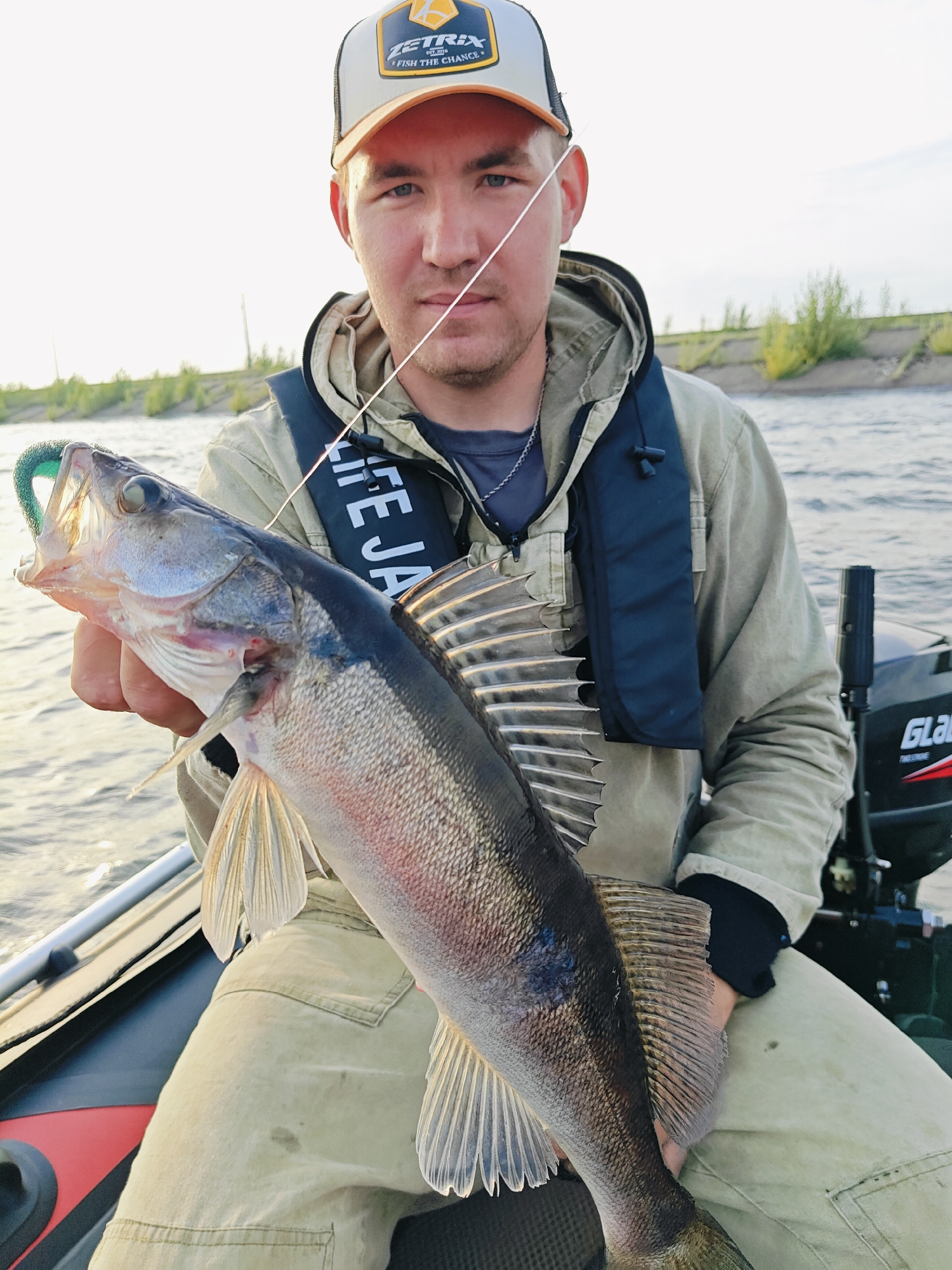 Walleye fishing on the Kama River near Chaikovsky