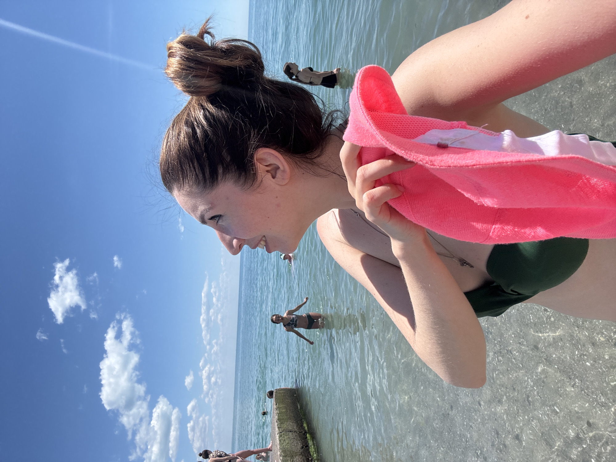 Summer beach day on the Black Sea in Odesa