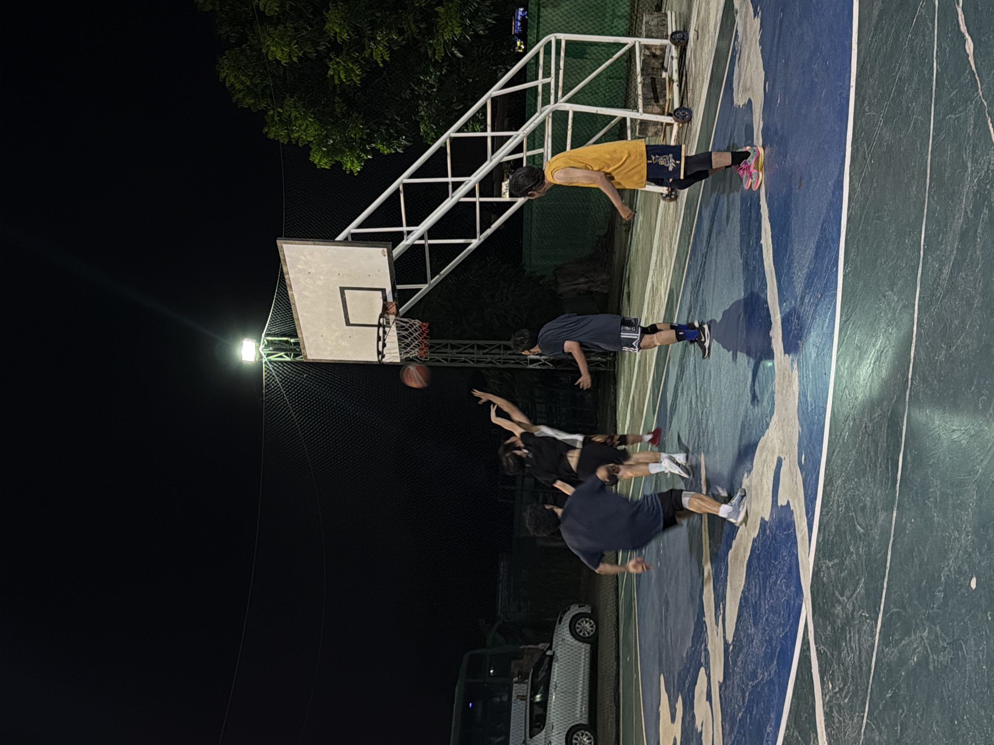 Evening sports games under full moon in Chang Phueak