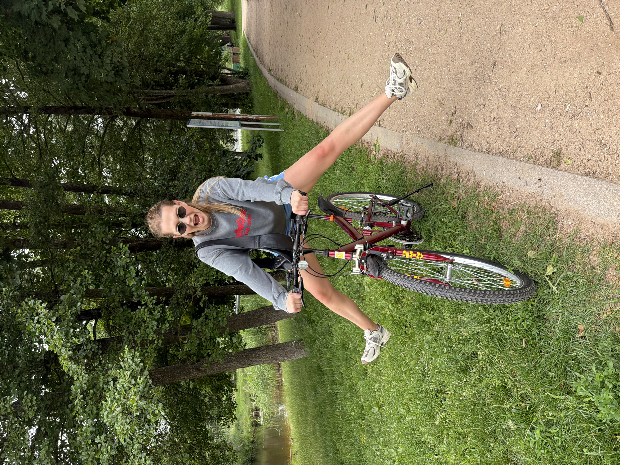 Park day in Ulbroka: bikes, swings, and lakeside ducks