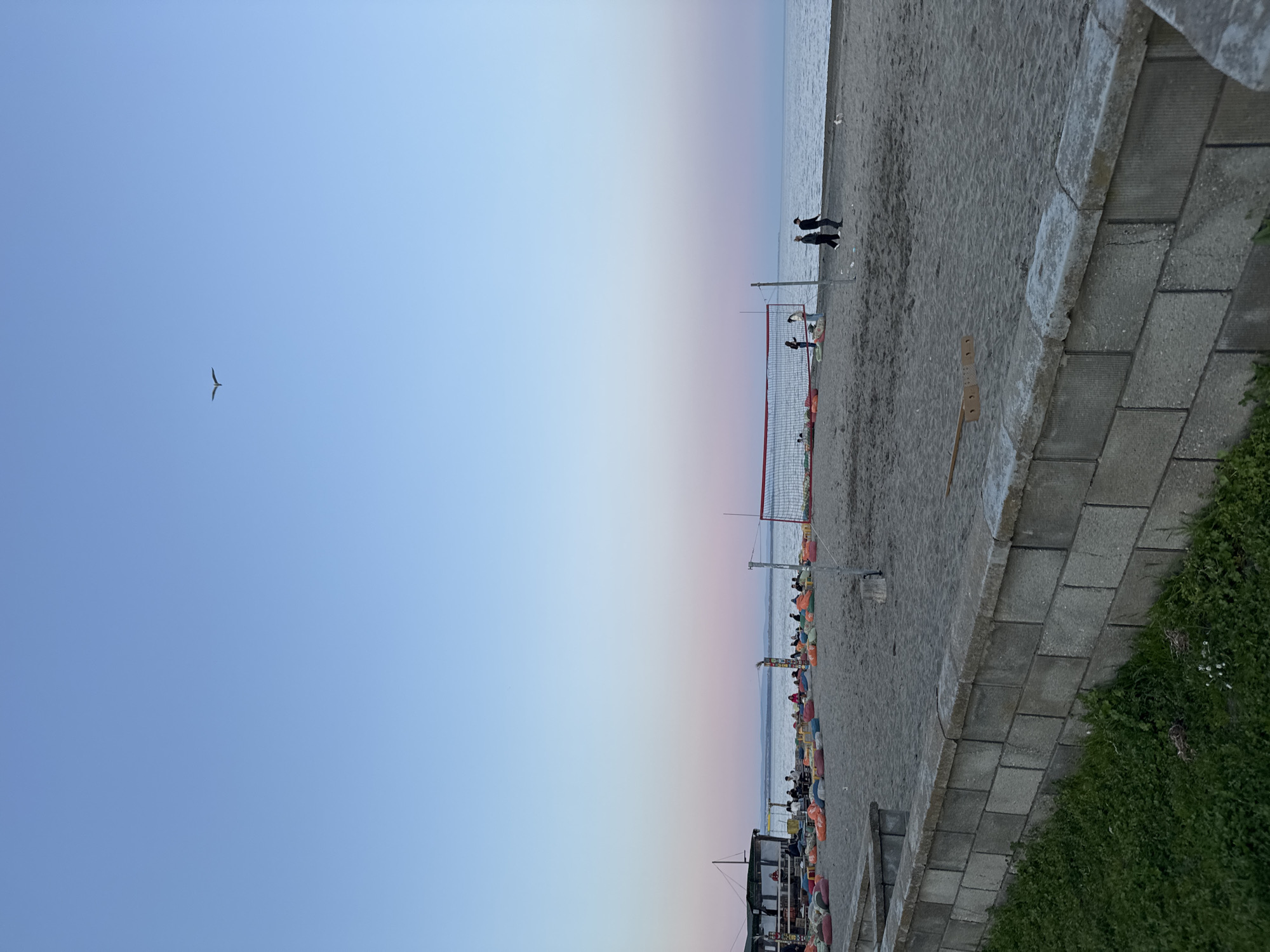 Twilight beach scene documented near Burgas, Bulgaria