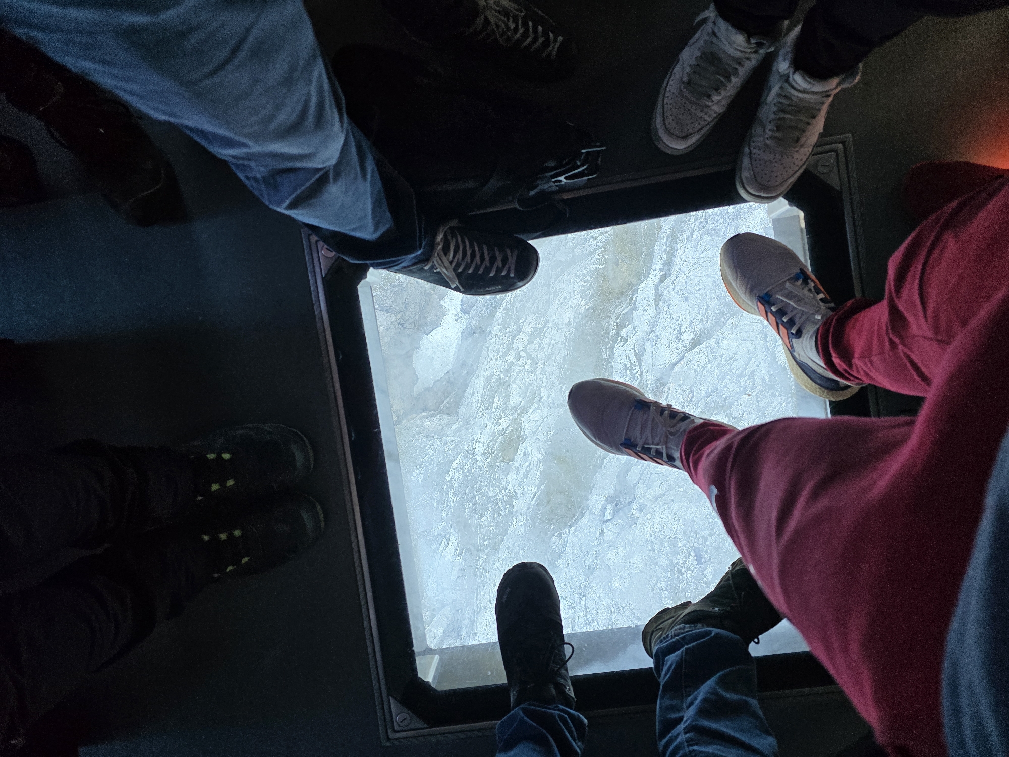 Tourists visit glass platform atop Germany's highest mountain Zugspitze