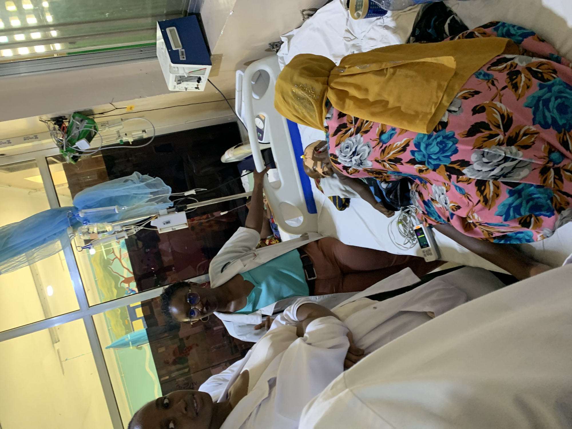 Medical staff conduct routine hospital activities in Dar es Salaam