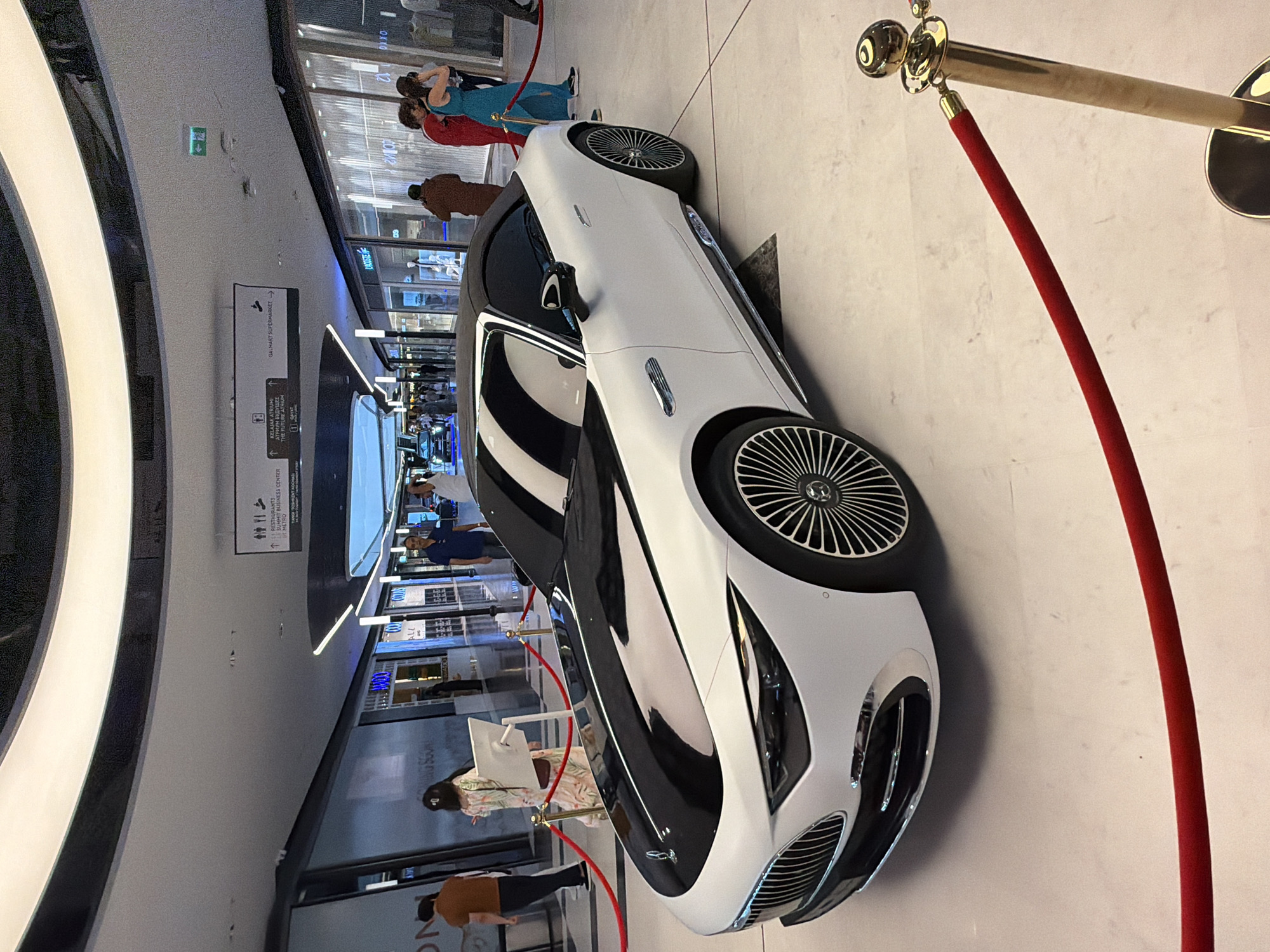 Luxury car display draws attention at Tashkent shopping mall