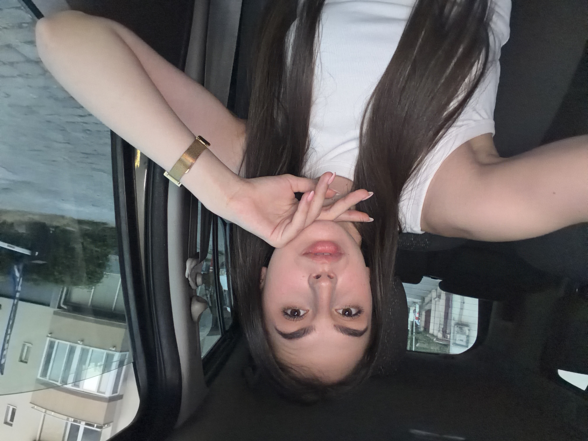 Parked in Sofia, chilling in a Renault on a summer evening.