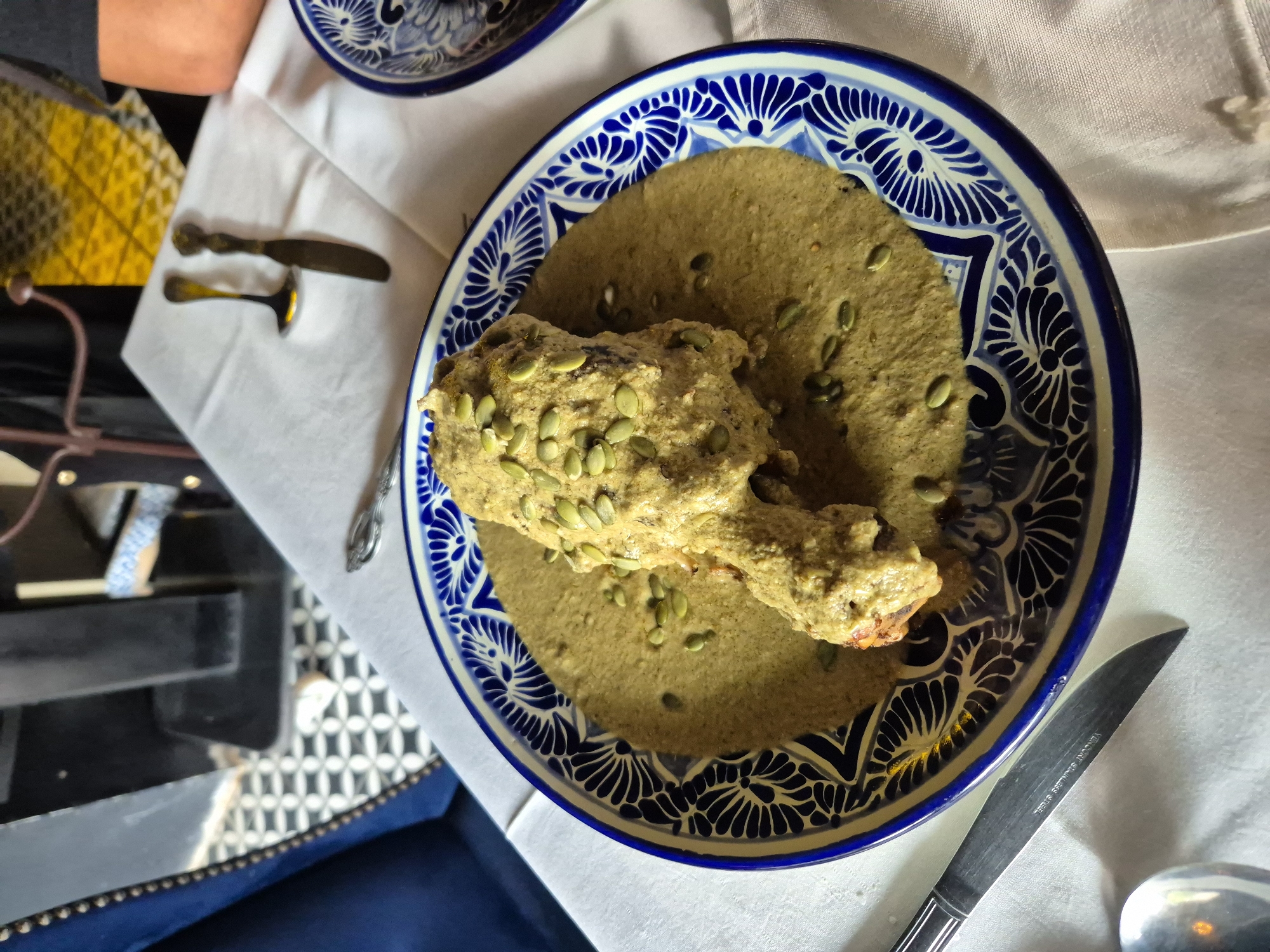 Visitor documents evening tour of Puebla's cuisine and architecture