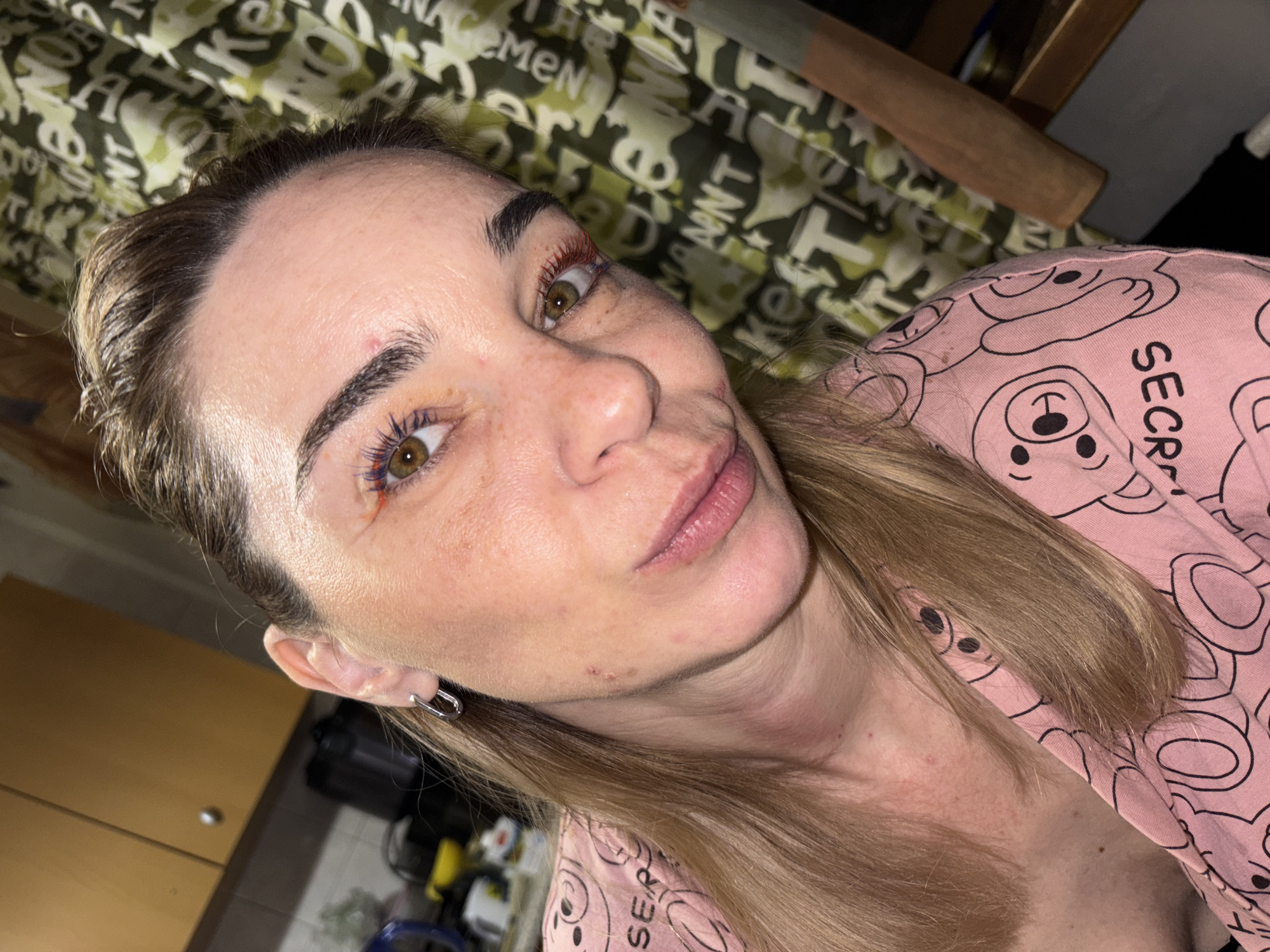 Woman documents quiet evening with cherries, makeup, comics near Lake Ladoga