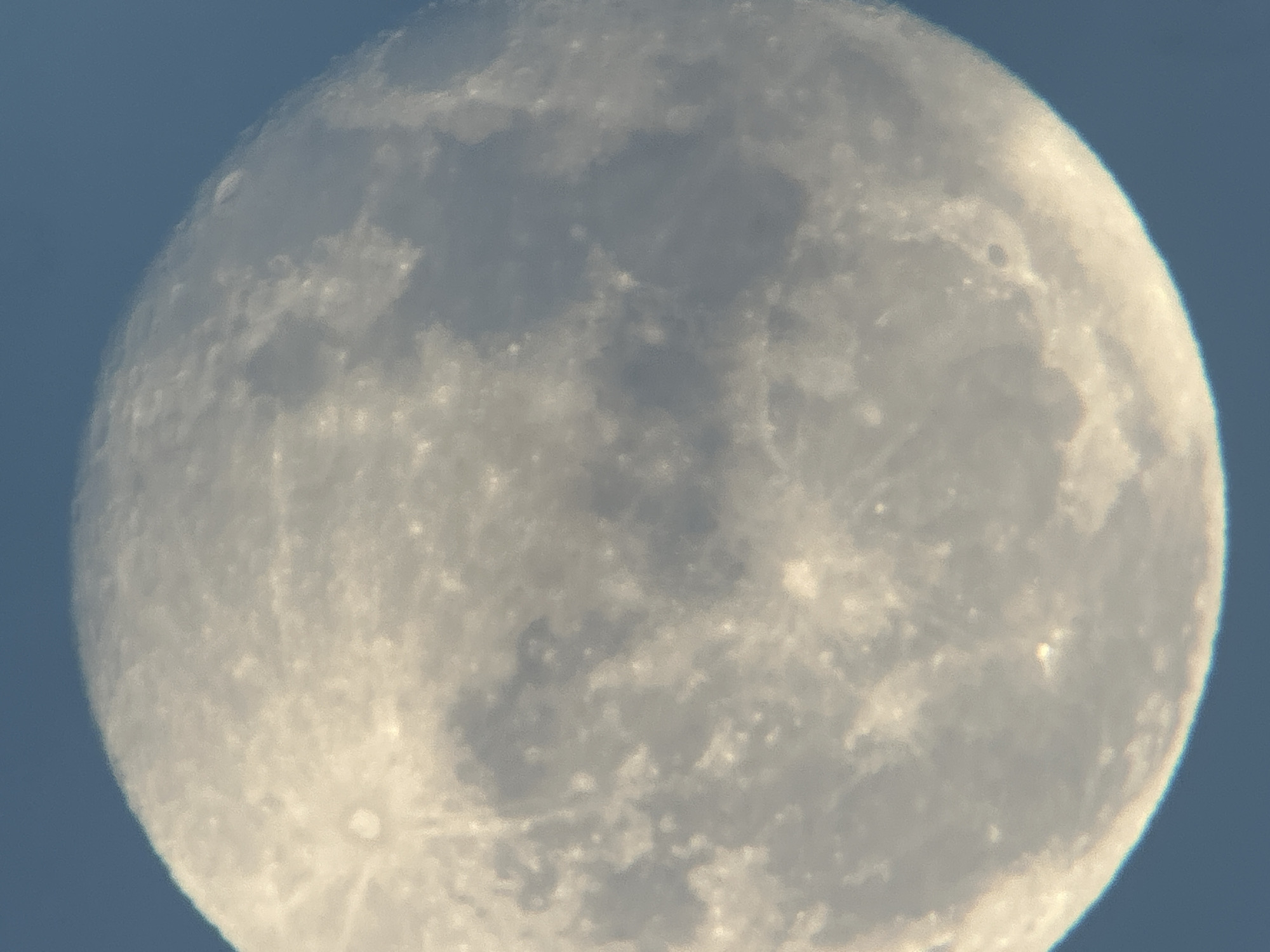 Telescope moon-watching session from suburban Moscow