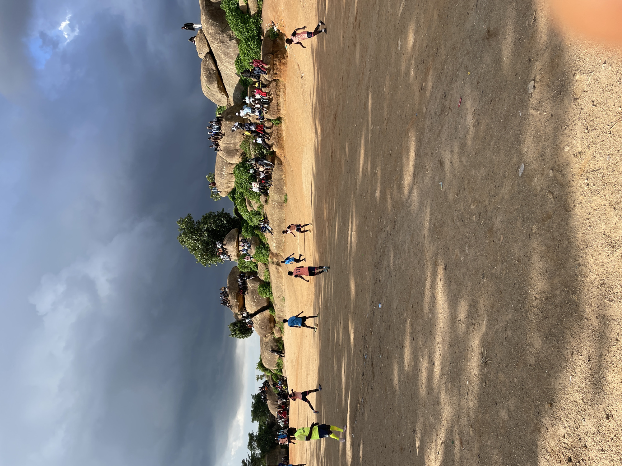 Football and granite boulders on the Jos Plateau