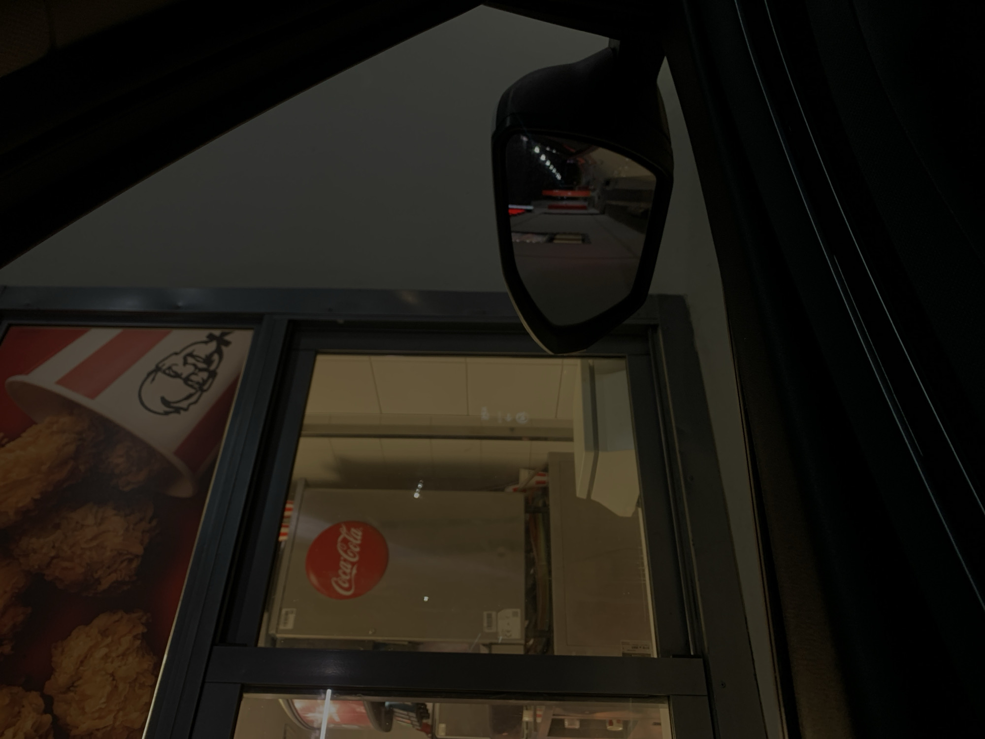 Evening drive through Hrodna captures fast food and sunset
