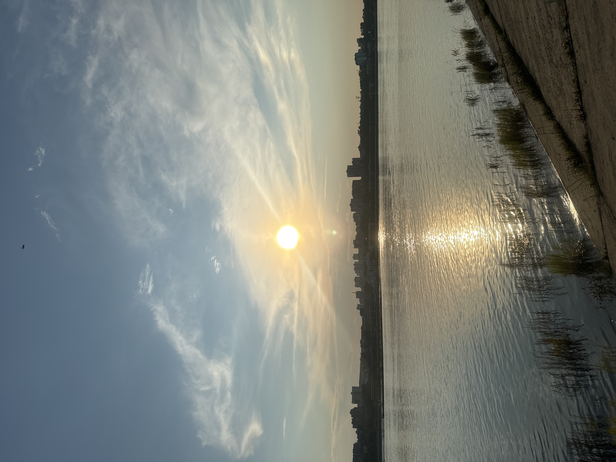 Sunset along the Angara River in central Irkutsk