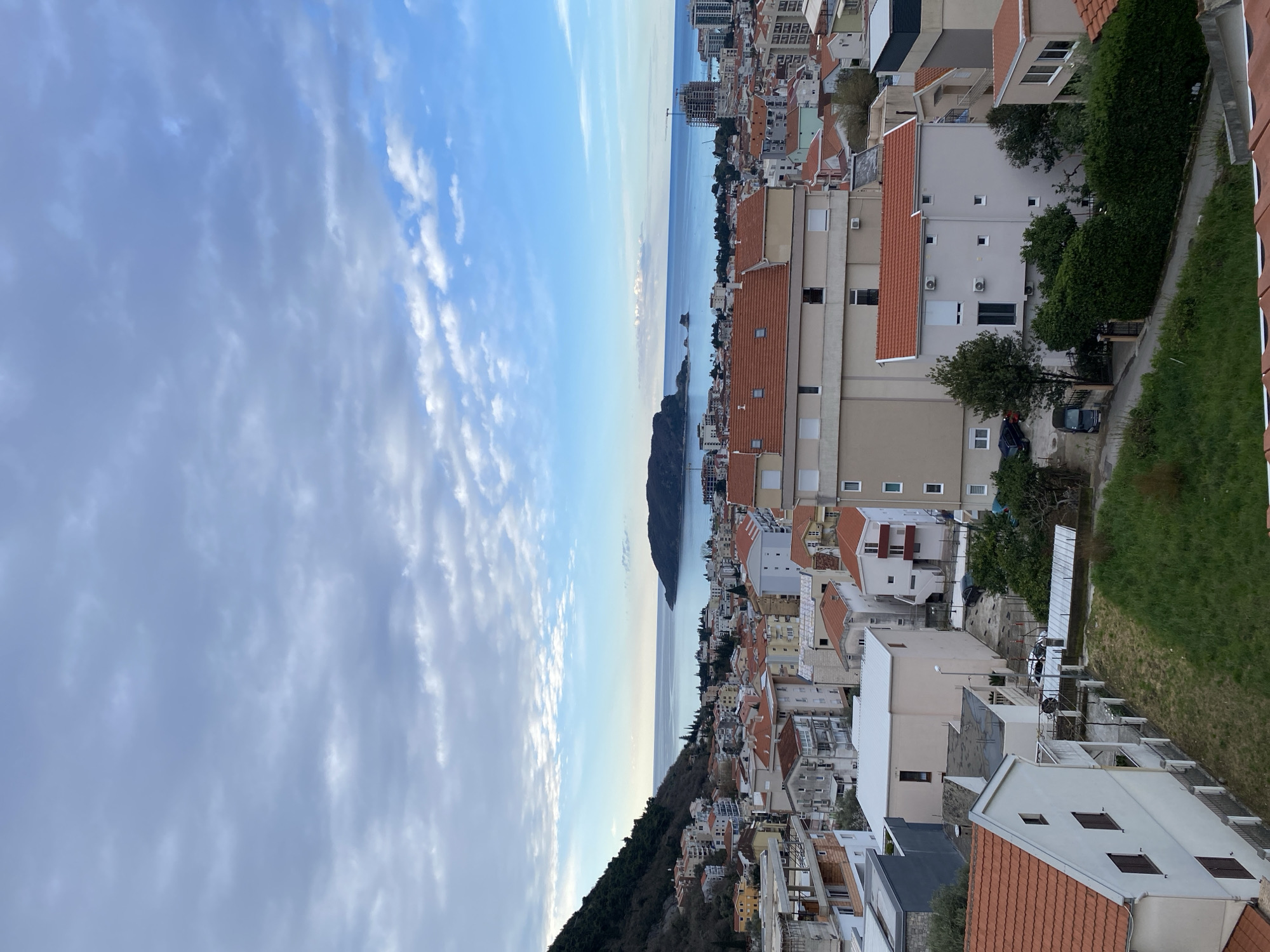 Morning documentation of Budva's coastal and mountain landscapes