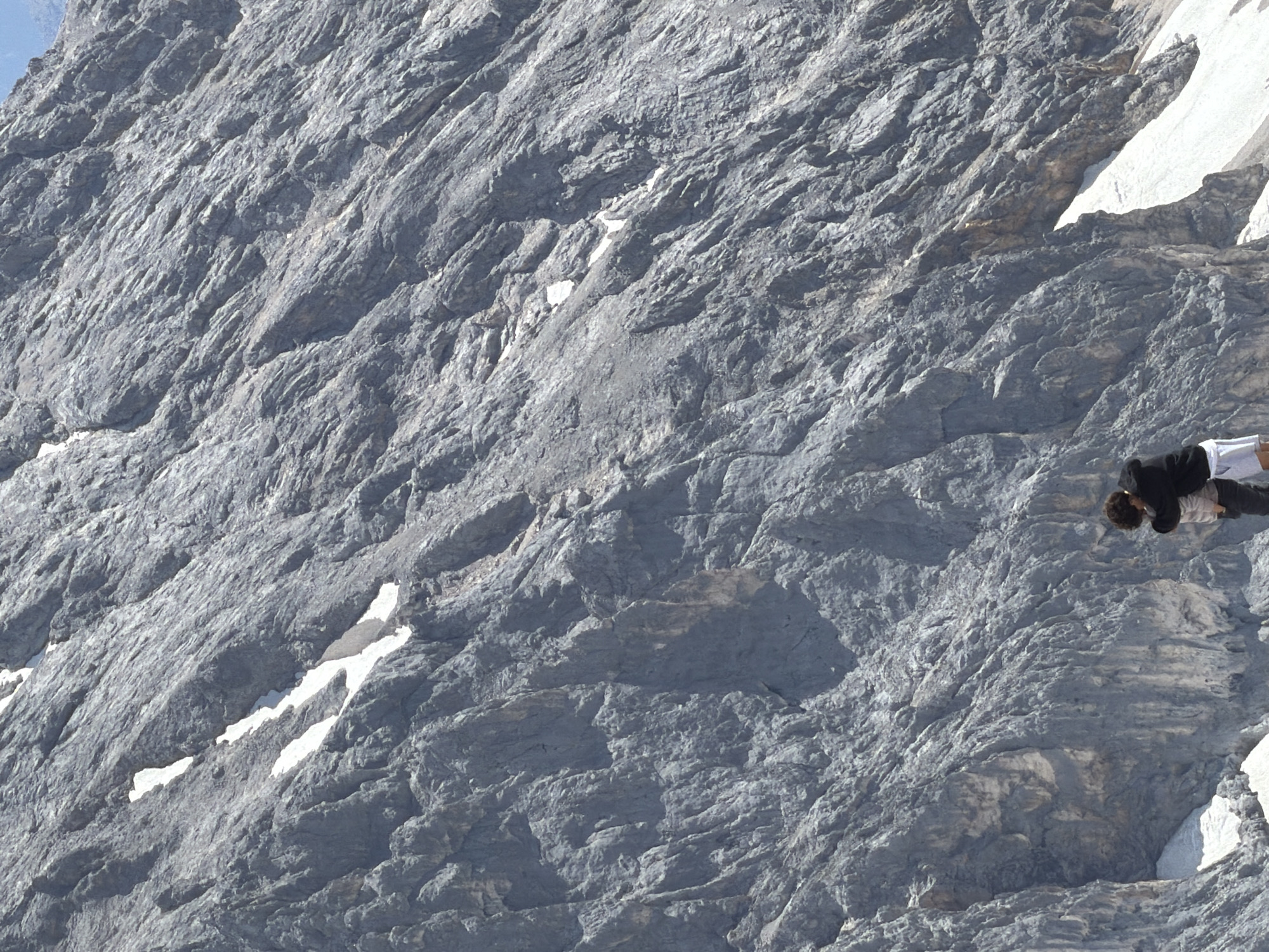 Morning on the Zugspitze summit, Alpine views in every direction