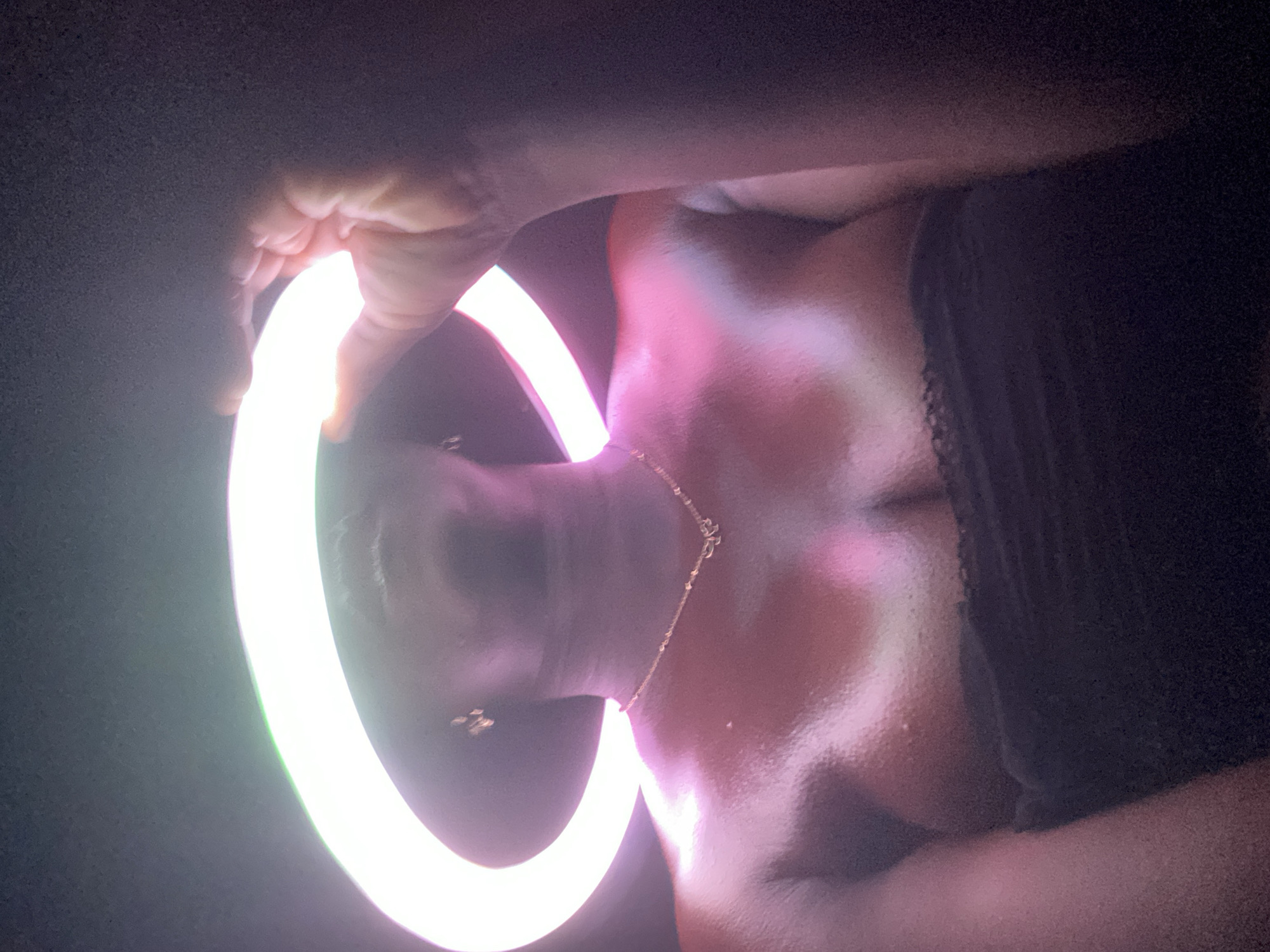 Creative ring light photography session documented in Maigizo, Nigeria