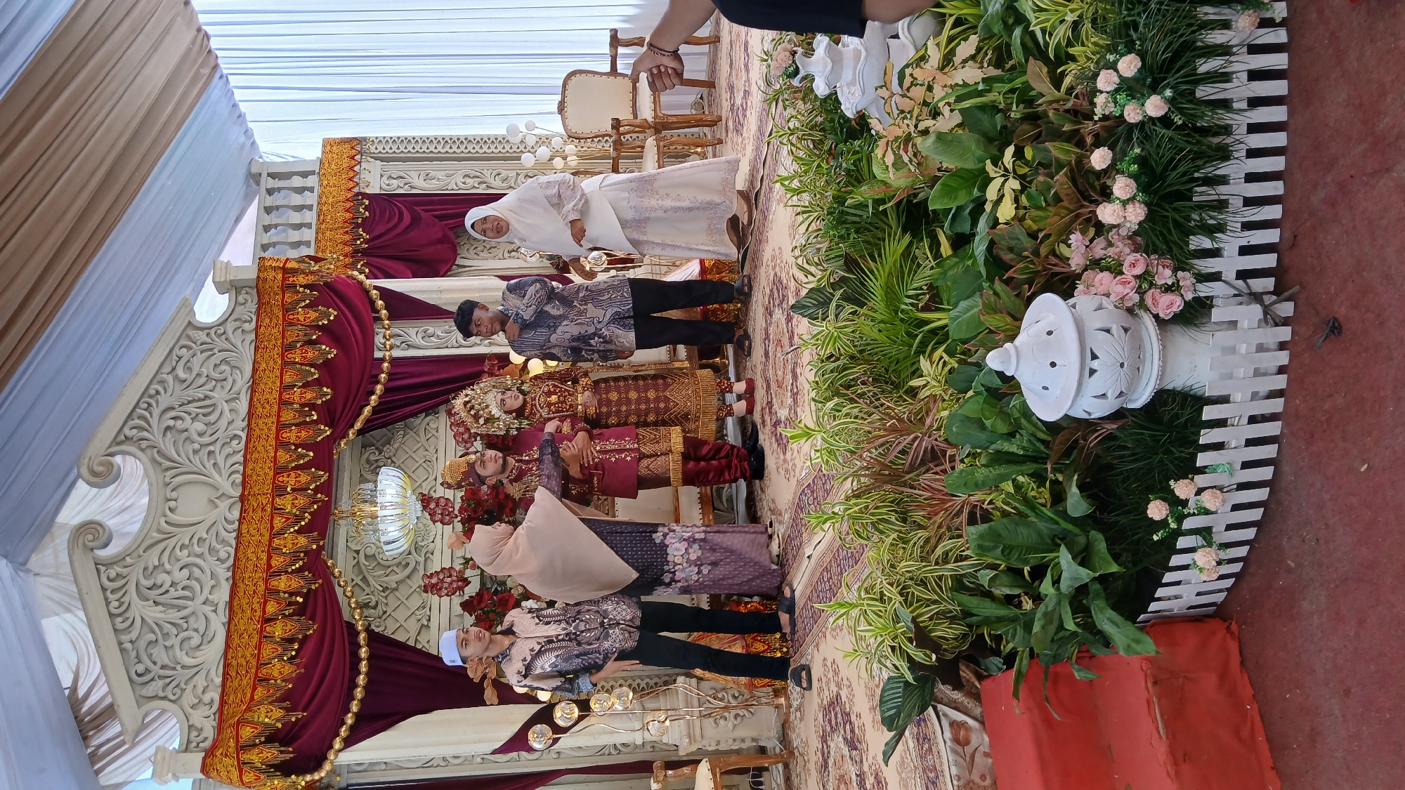Traditional wedding celebration observed in Lhokseumawe, Indonesia