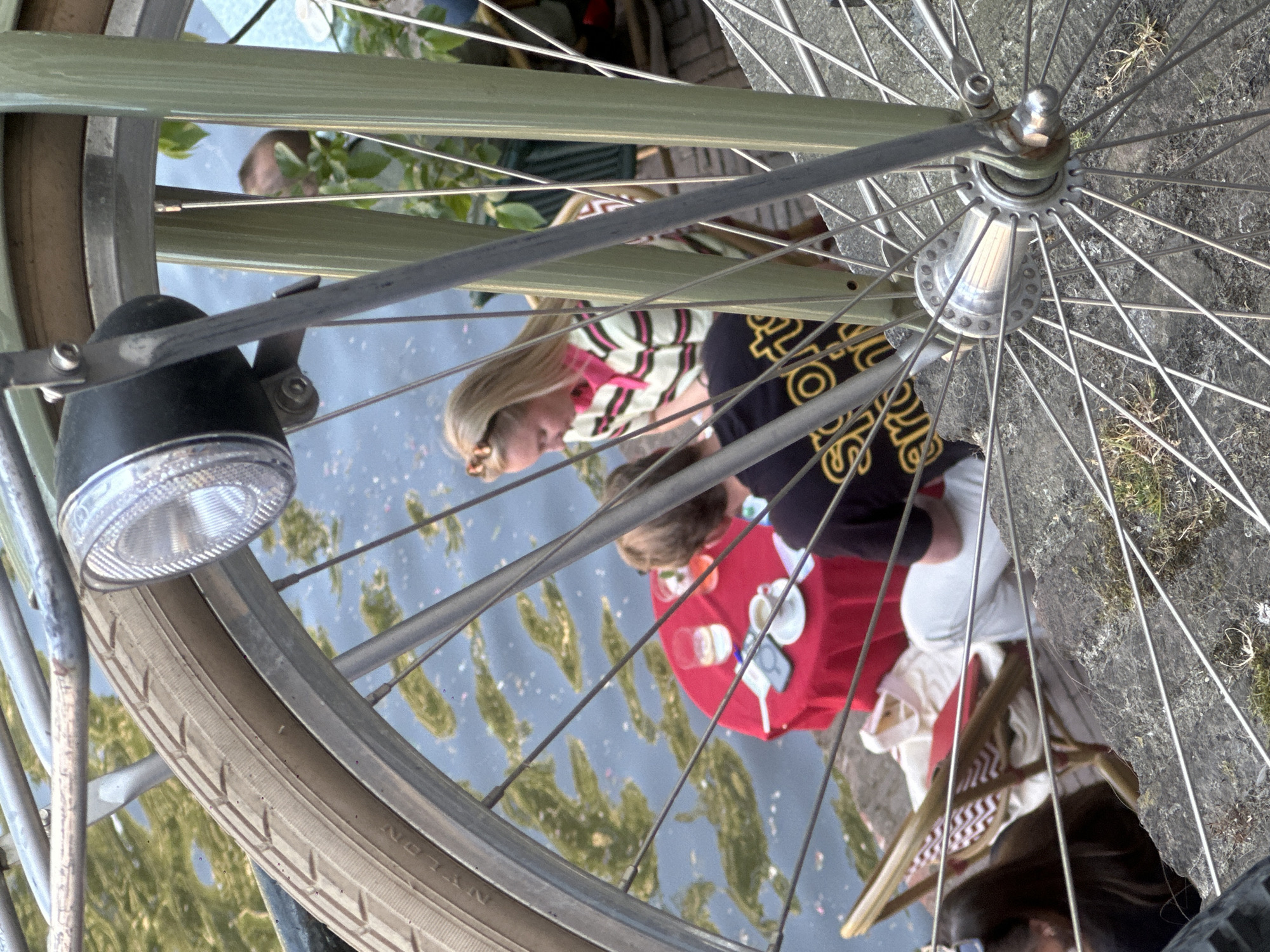 Weekend afternoon life unfolds in Utrecht's canal district