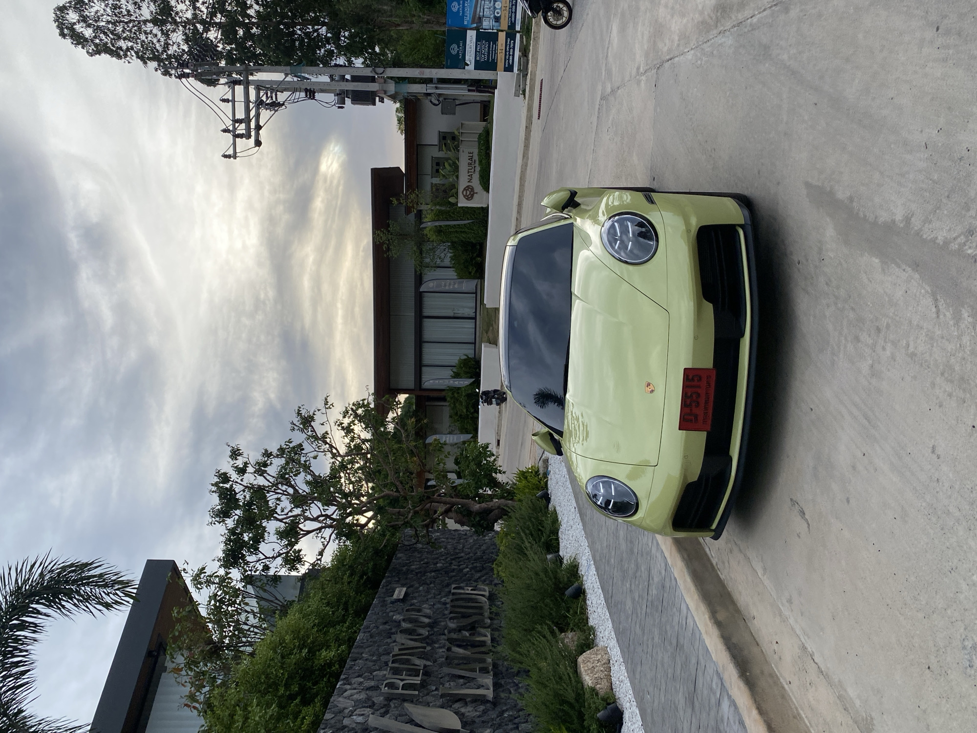 Capybara enclosure and Porsche spotted at Thailand lakeside development