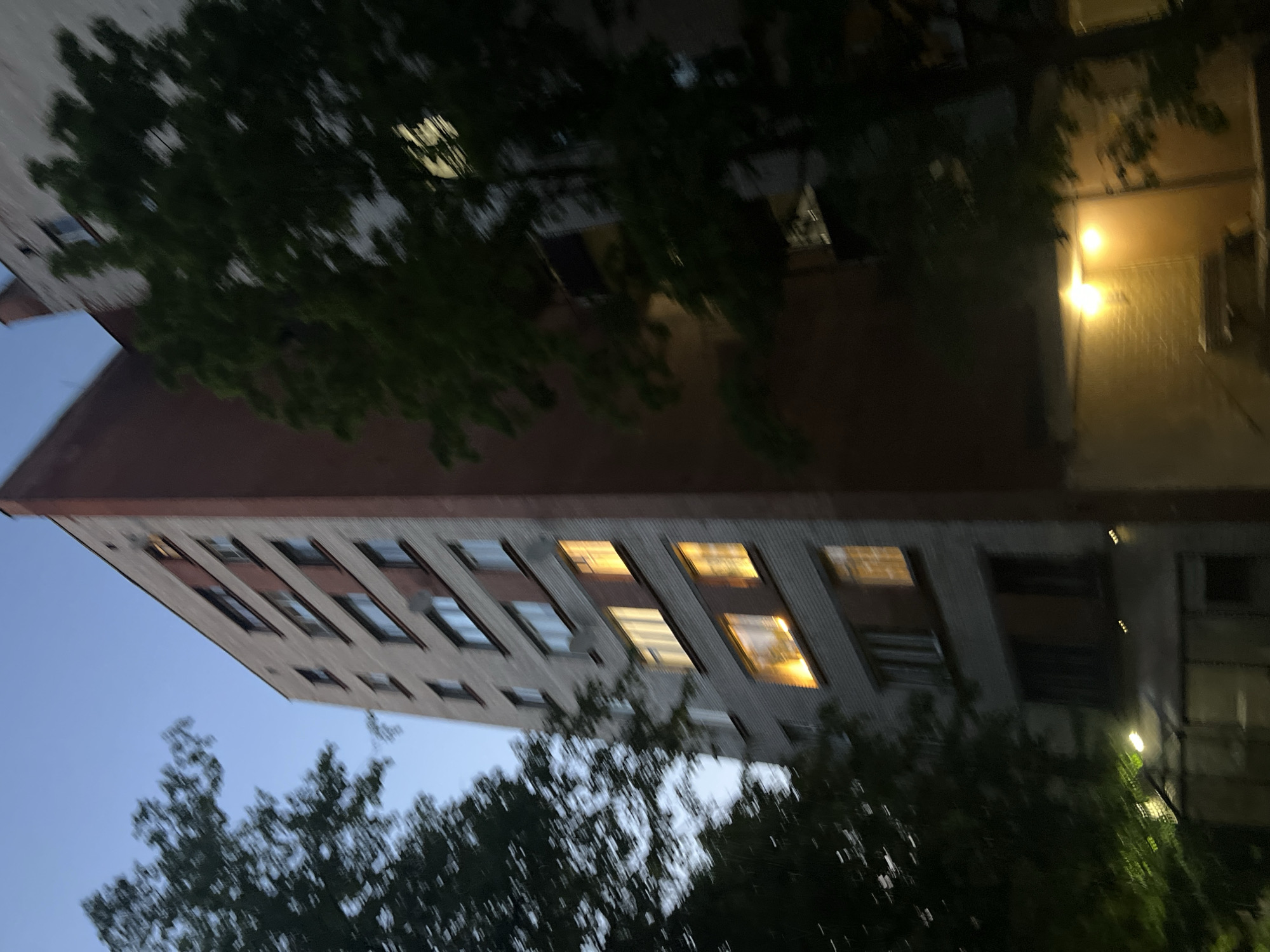 Evening residential scenes documented in unidentified Russian city