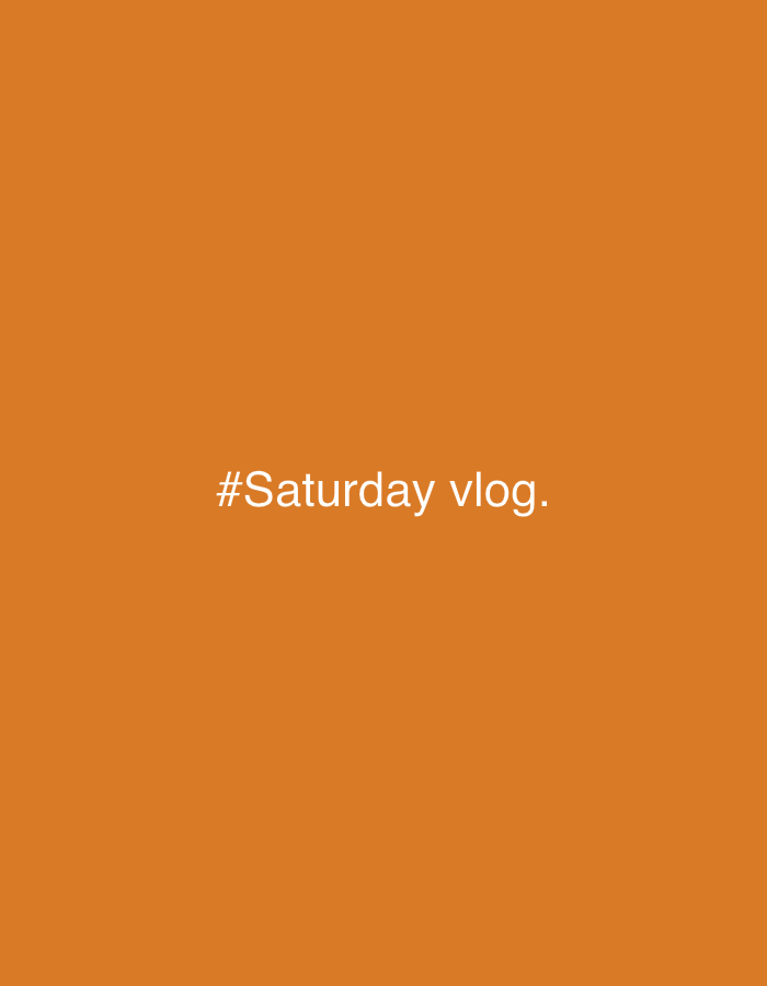 Saturday vlog title cards and a cat chilling in Perm