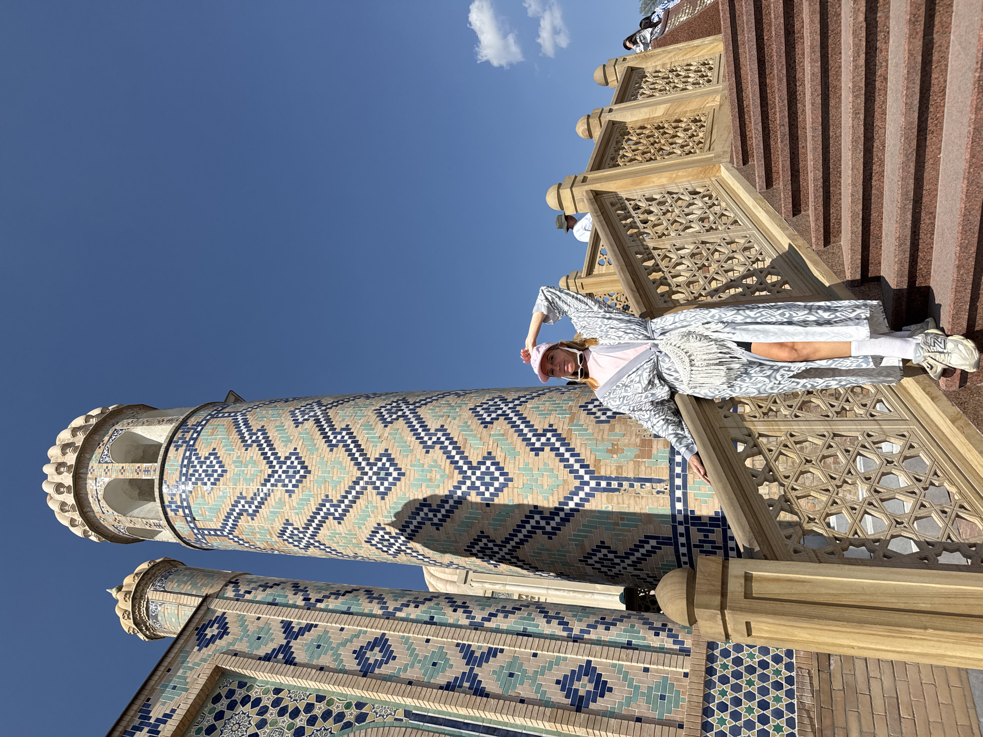 Morning scenes captured at Samarkand mosque and traditional market