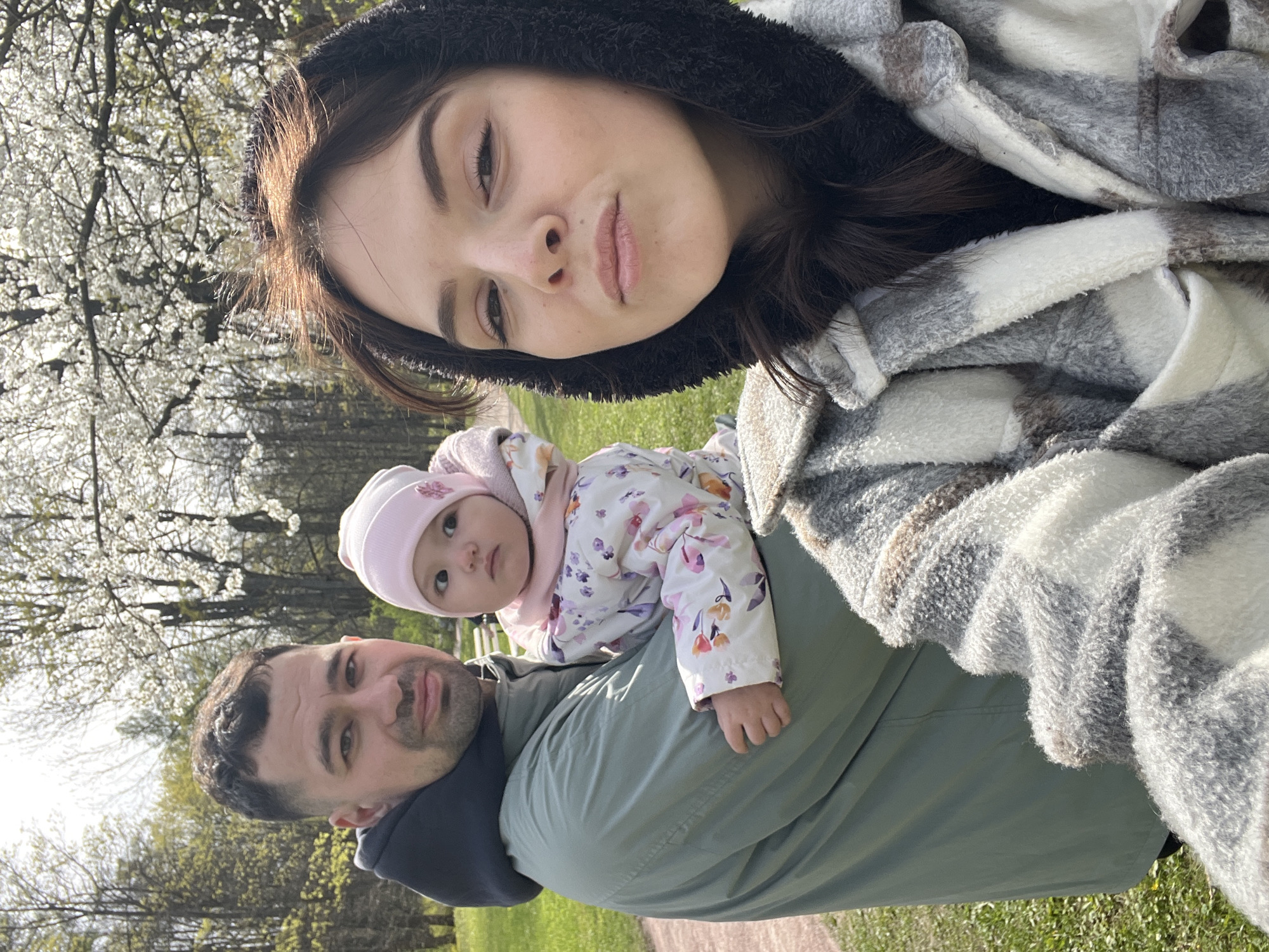 Family enjoys spring day at Catherine Park in Pushkin