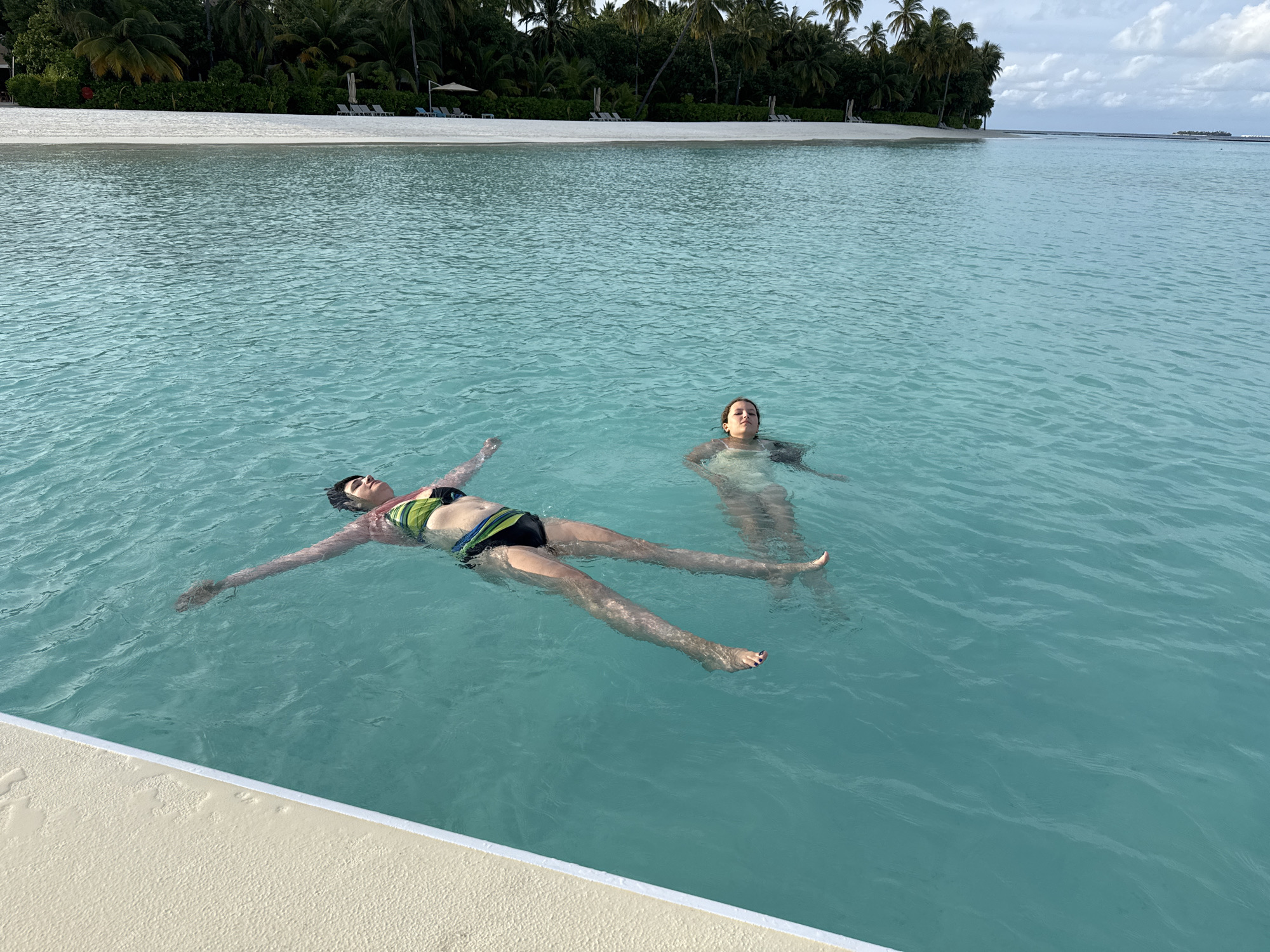 Maldives beach day ends with a full seafood buffet at dusk