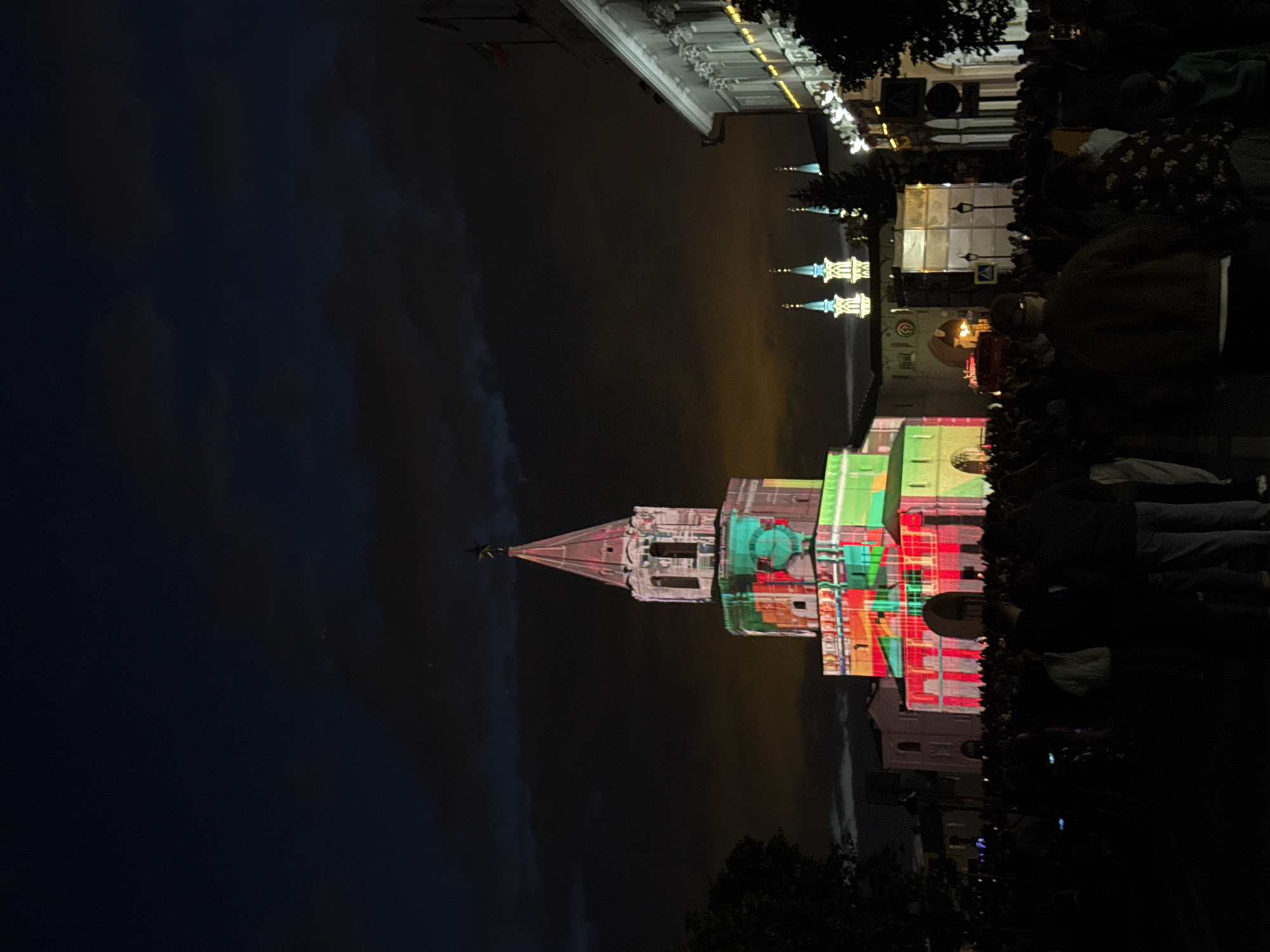 Light show draws crowds to historic Kazan Kremlin tower