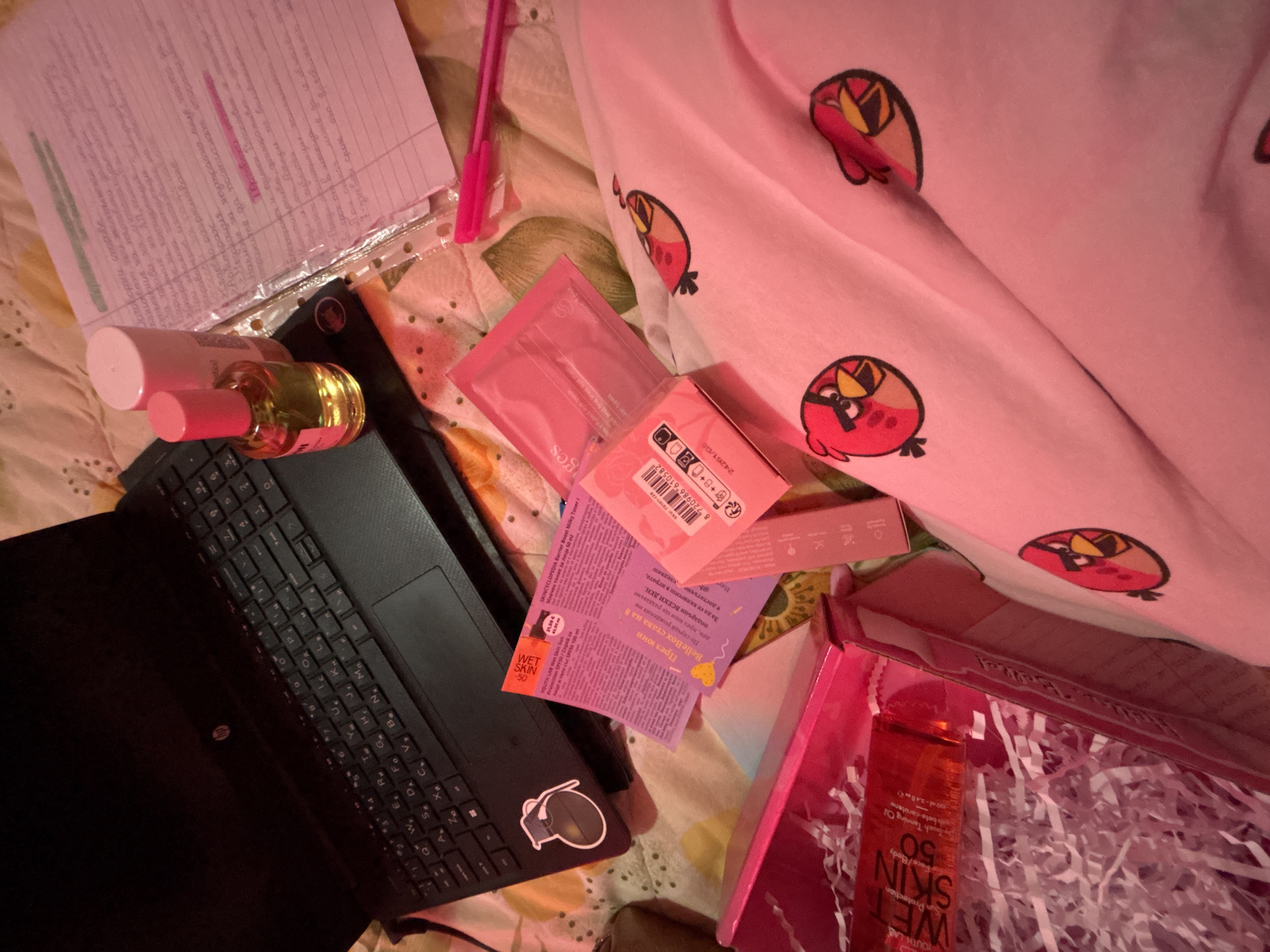 Beauty subscription box unboxed in Bulgarian town