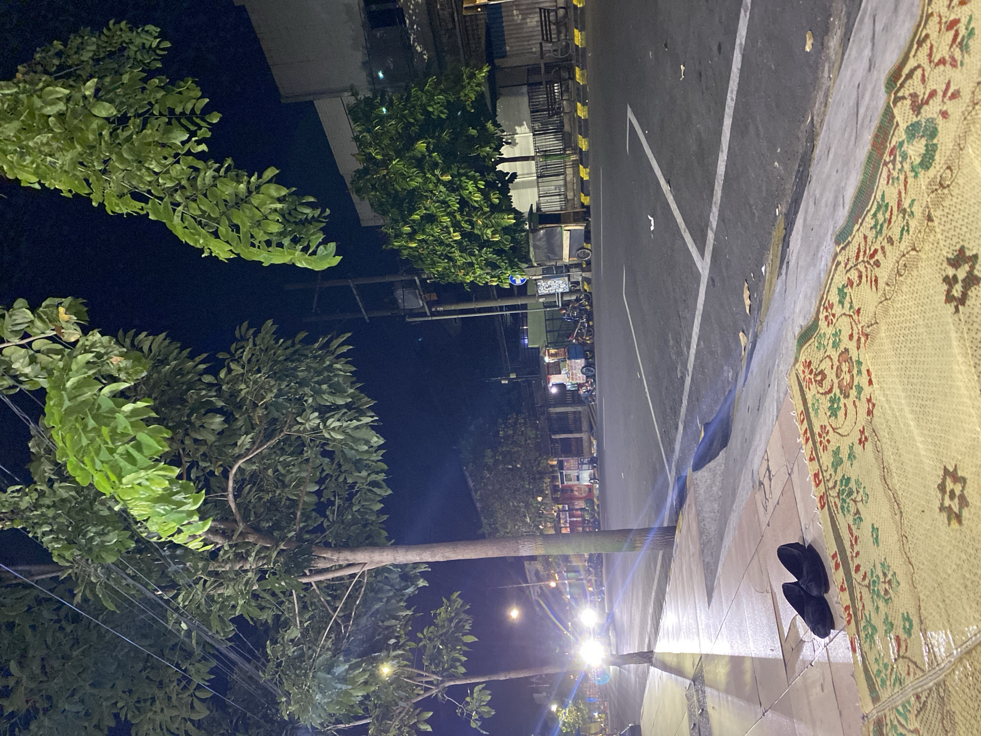 Nighttime street food dining captured in Madiun, Indonesia