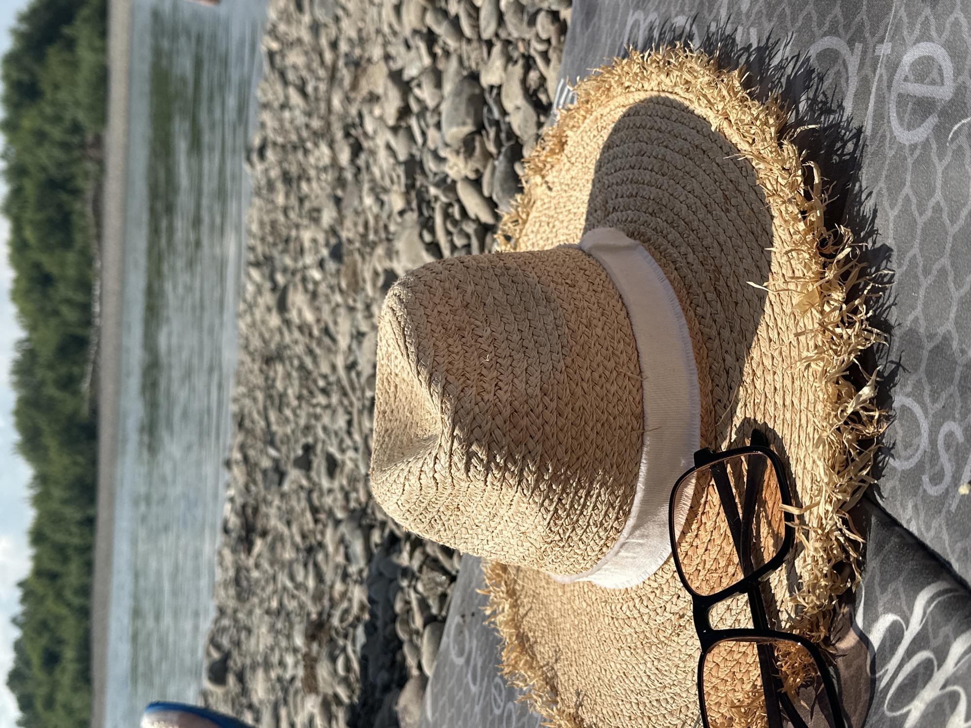 Lazy summer day by the river in Bely Yar