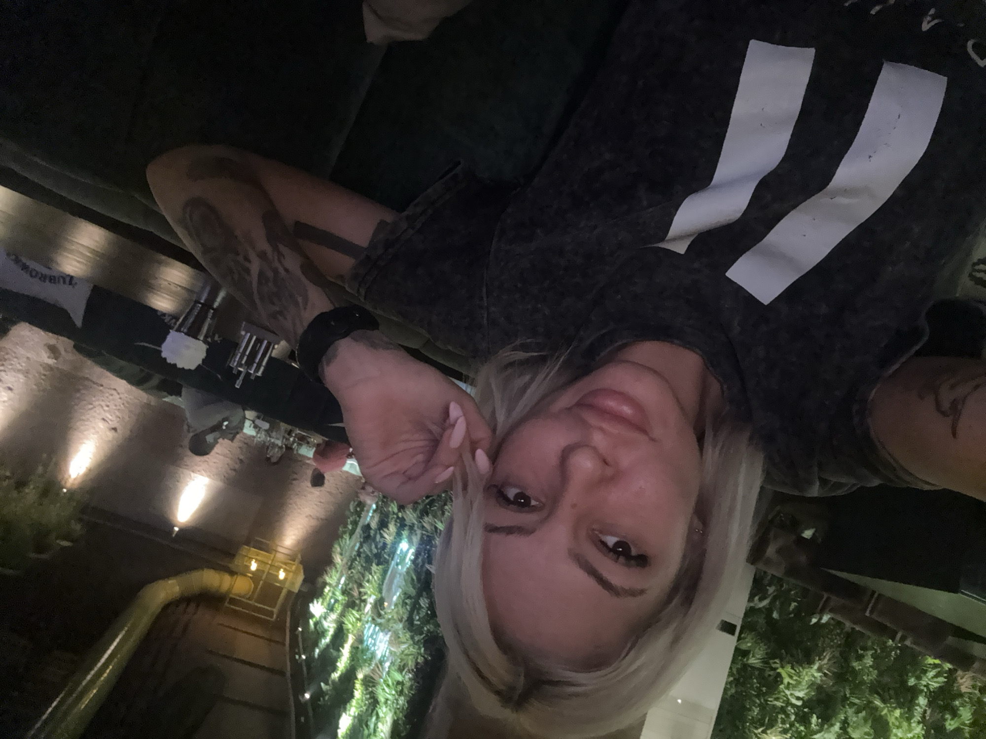 Woman documents dinner experience at Plovdiv restaurant