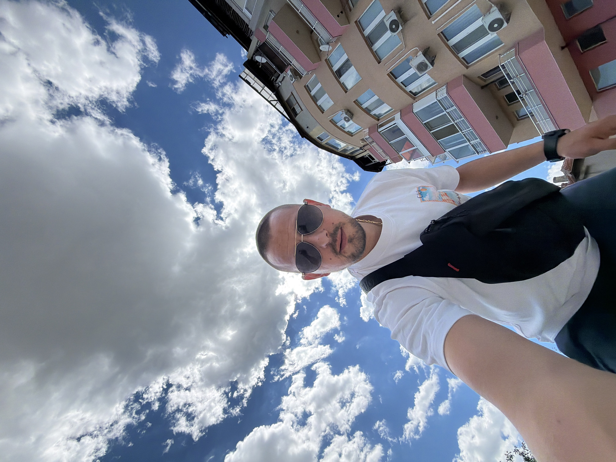 Morning sky watching and urban scenes in Burgas