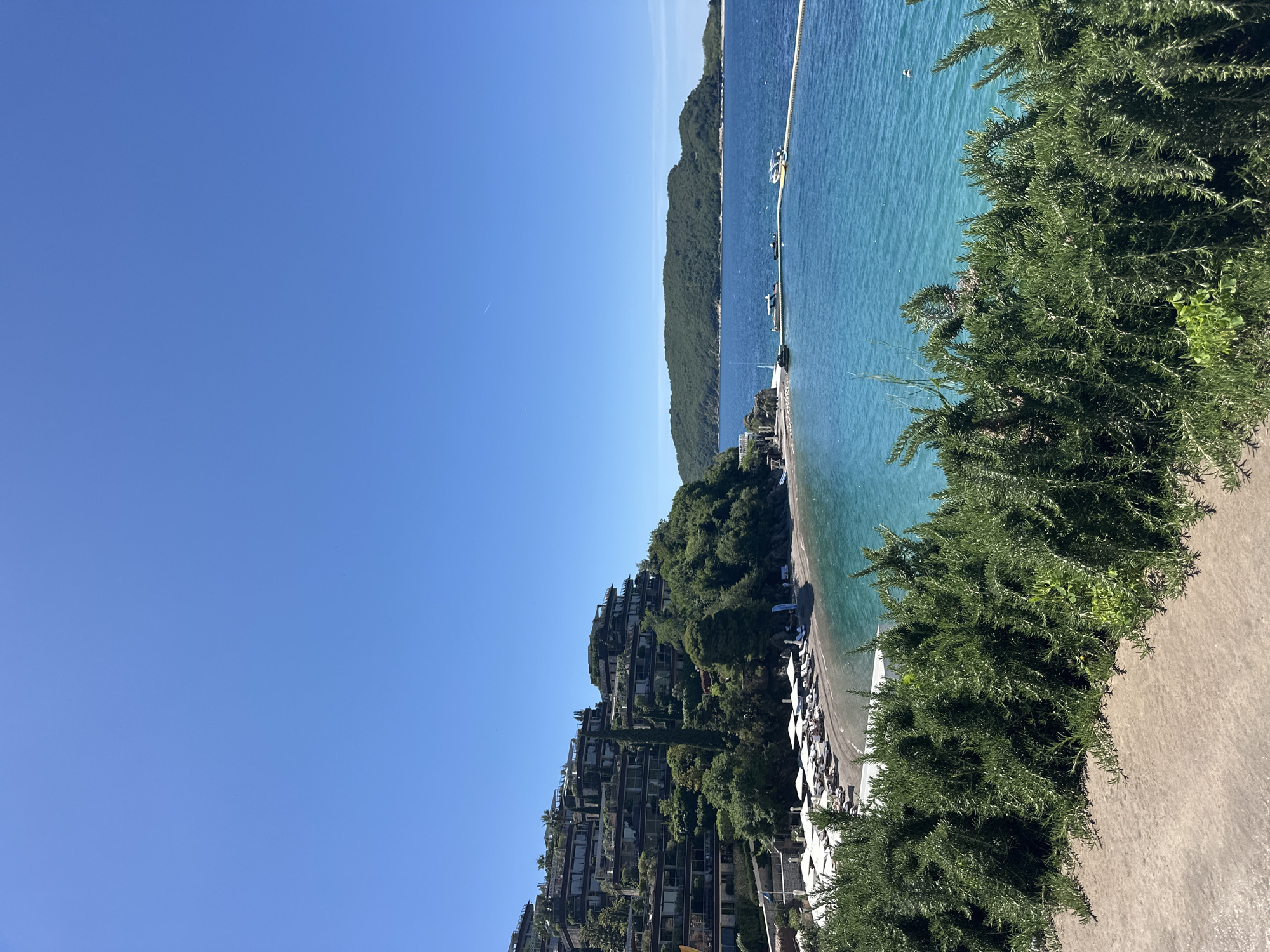 Tourist documents scenic Budva coastline views in six-minute span