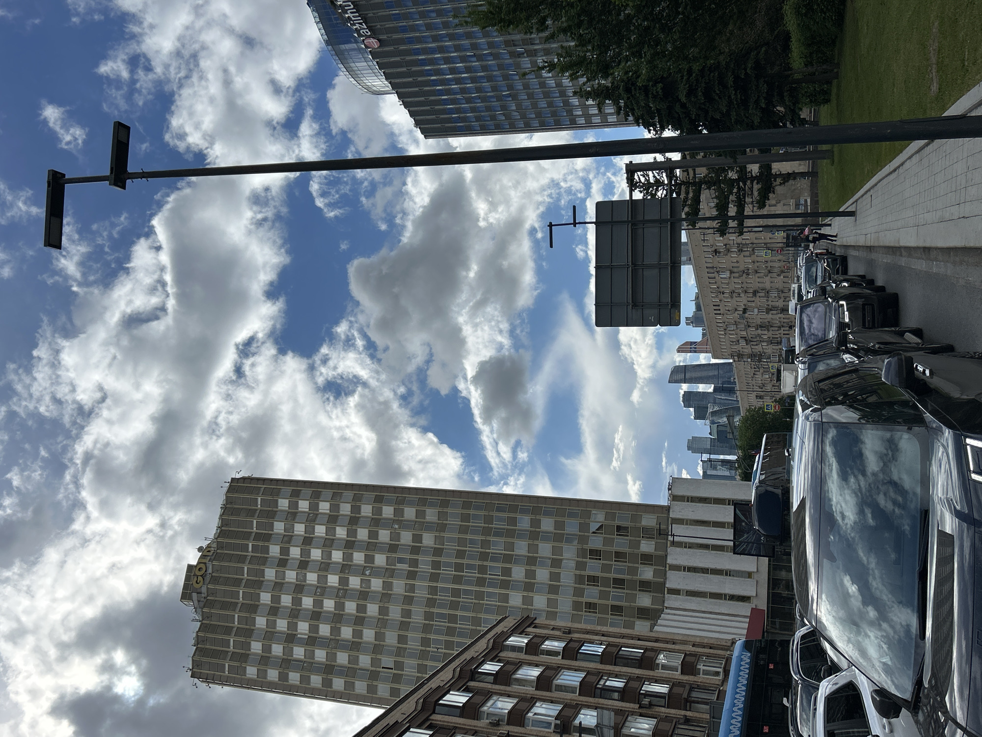 Urban scenes documented: street view, interior space, hanging bottles