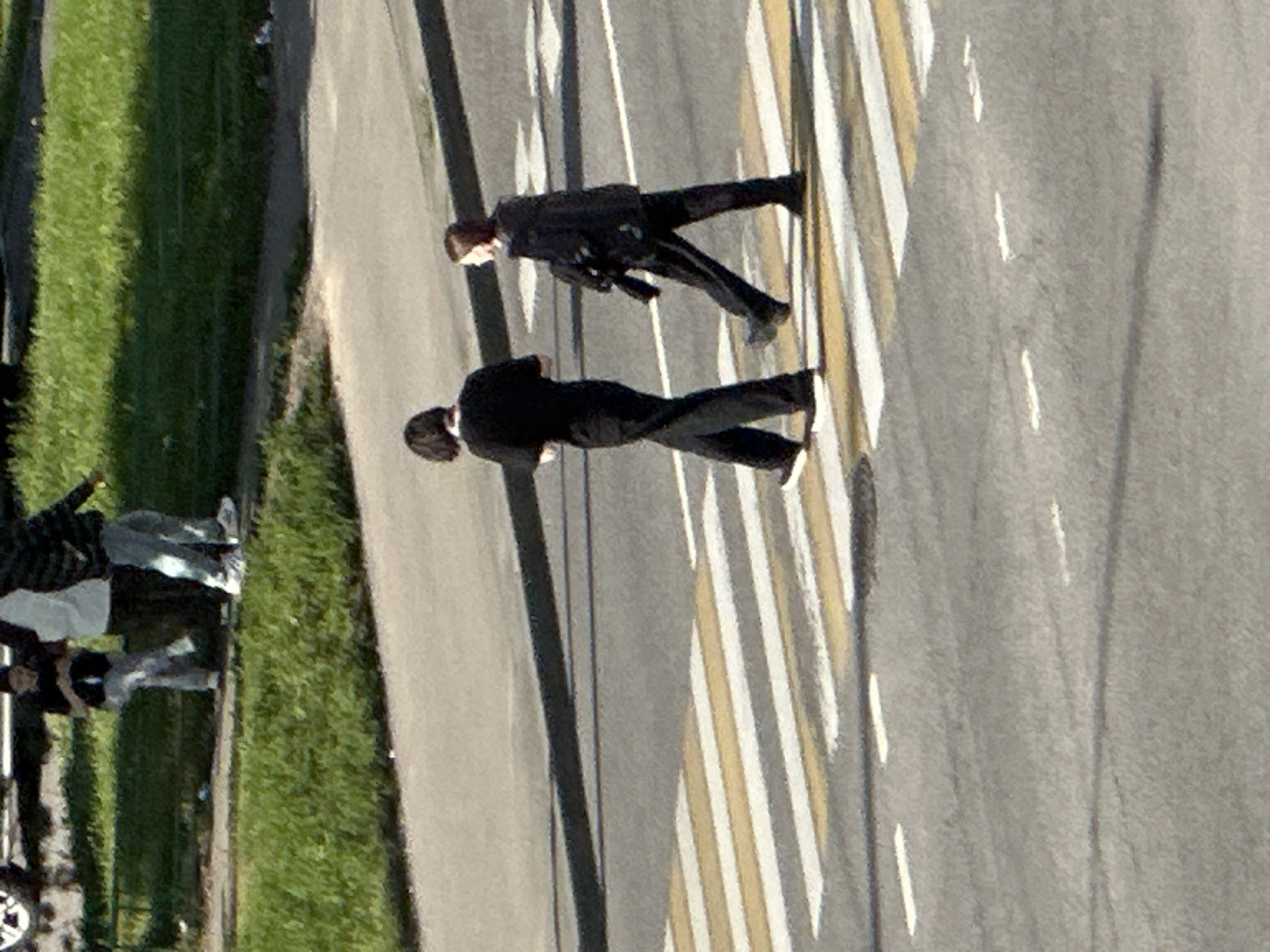 Everyday foot traffic through Podolsk streets on a summer morning