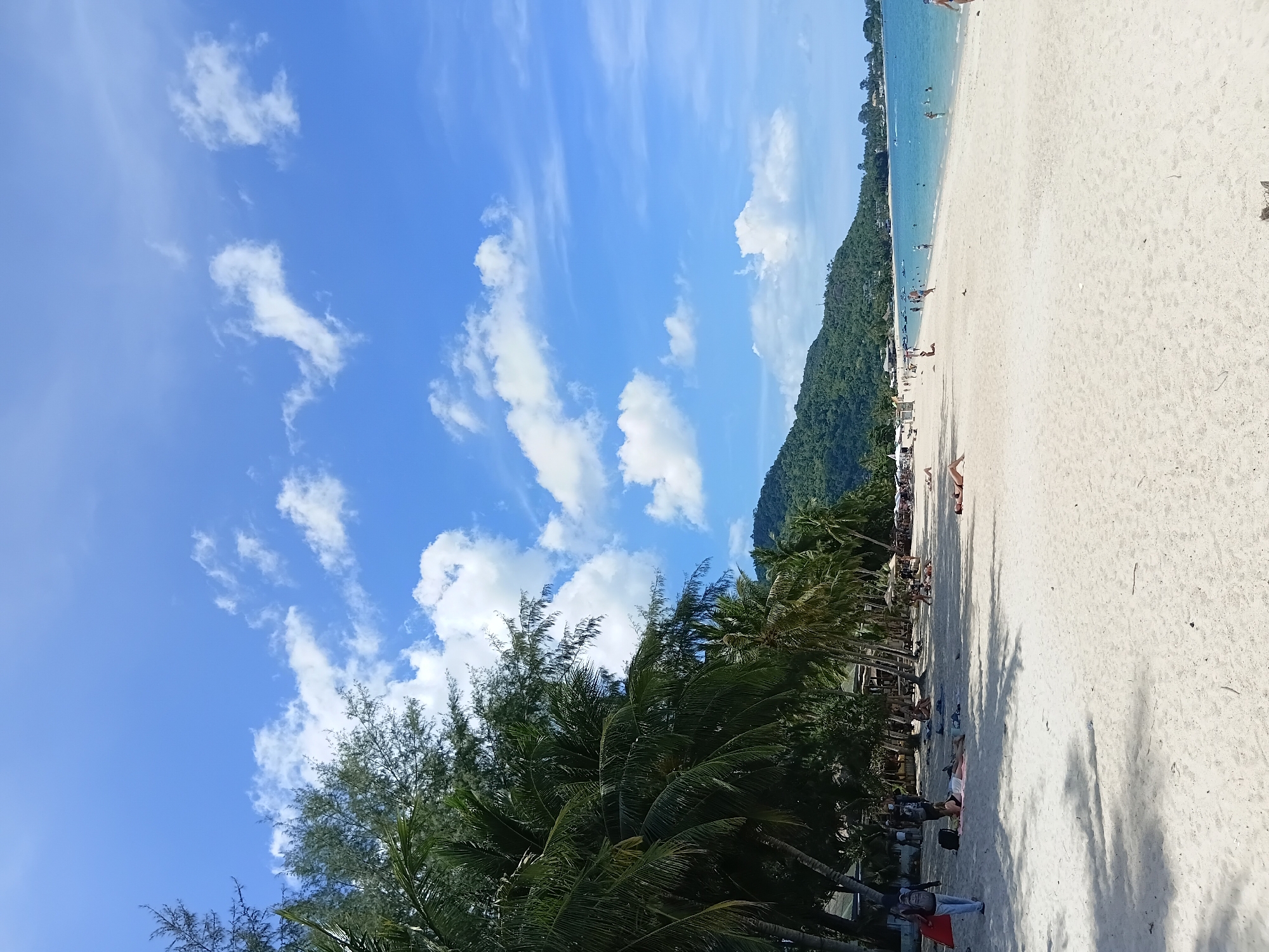 Morning beach life at Baan Lamai Thailand